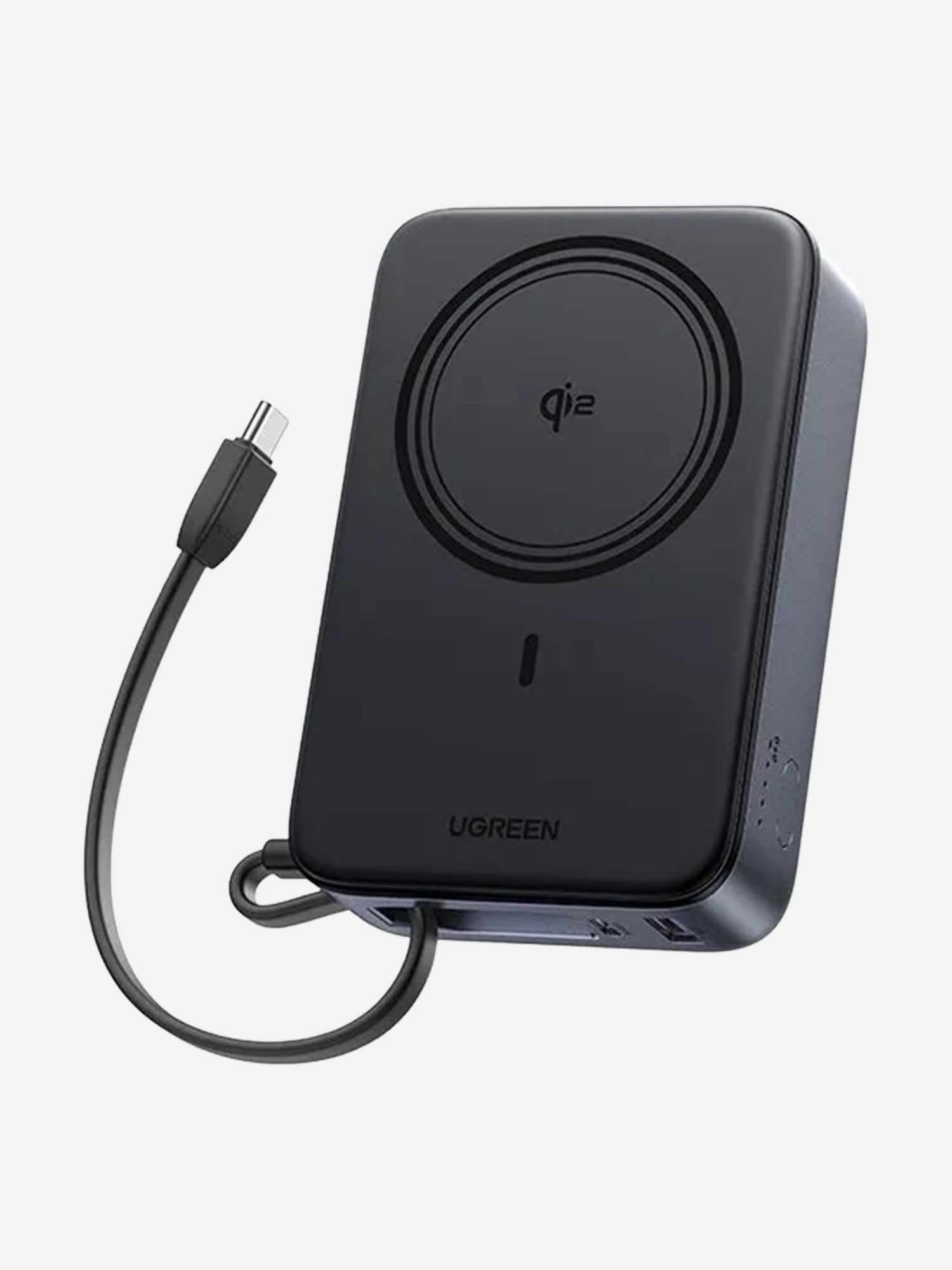 Изображение товара Внешний аккумулятор UGREEN PB567 (55450B) Magnetic 20000mAh Wireless QI2 15W Power Bank Изображение товара Внешний аккумулятор UGREEN PB567 (55450B) Magnetic 20000mAh Wireless QI2 15W Power Bank