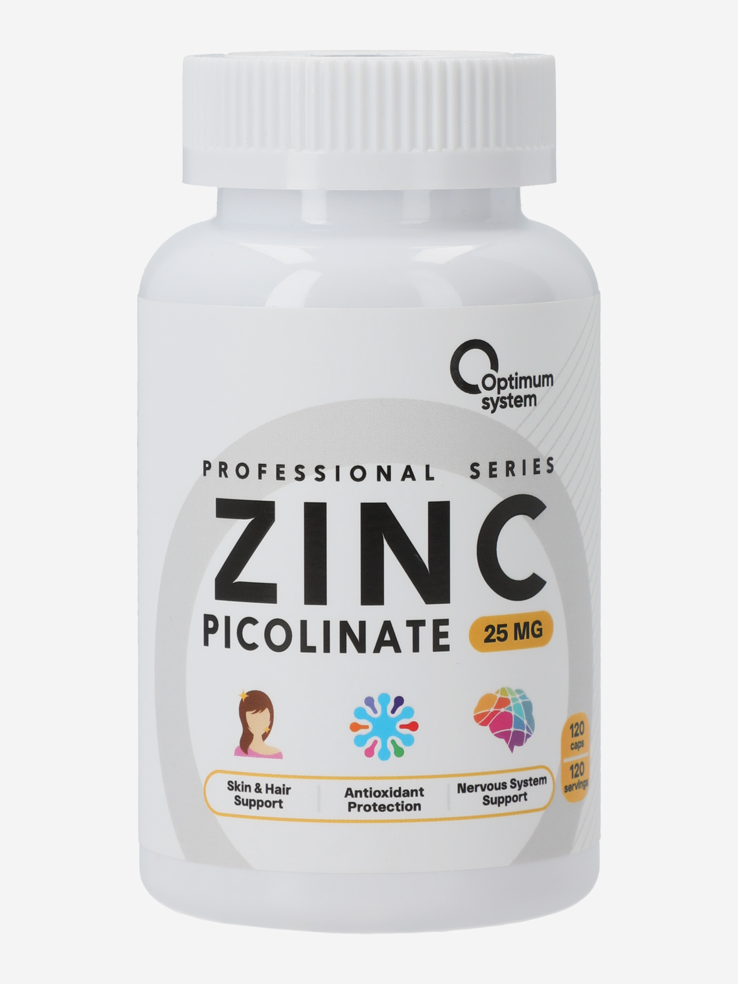 

Пиколинат цинка Optimum System, 120 шт, Мультицвет