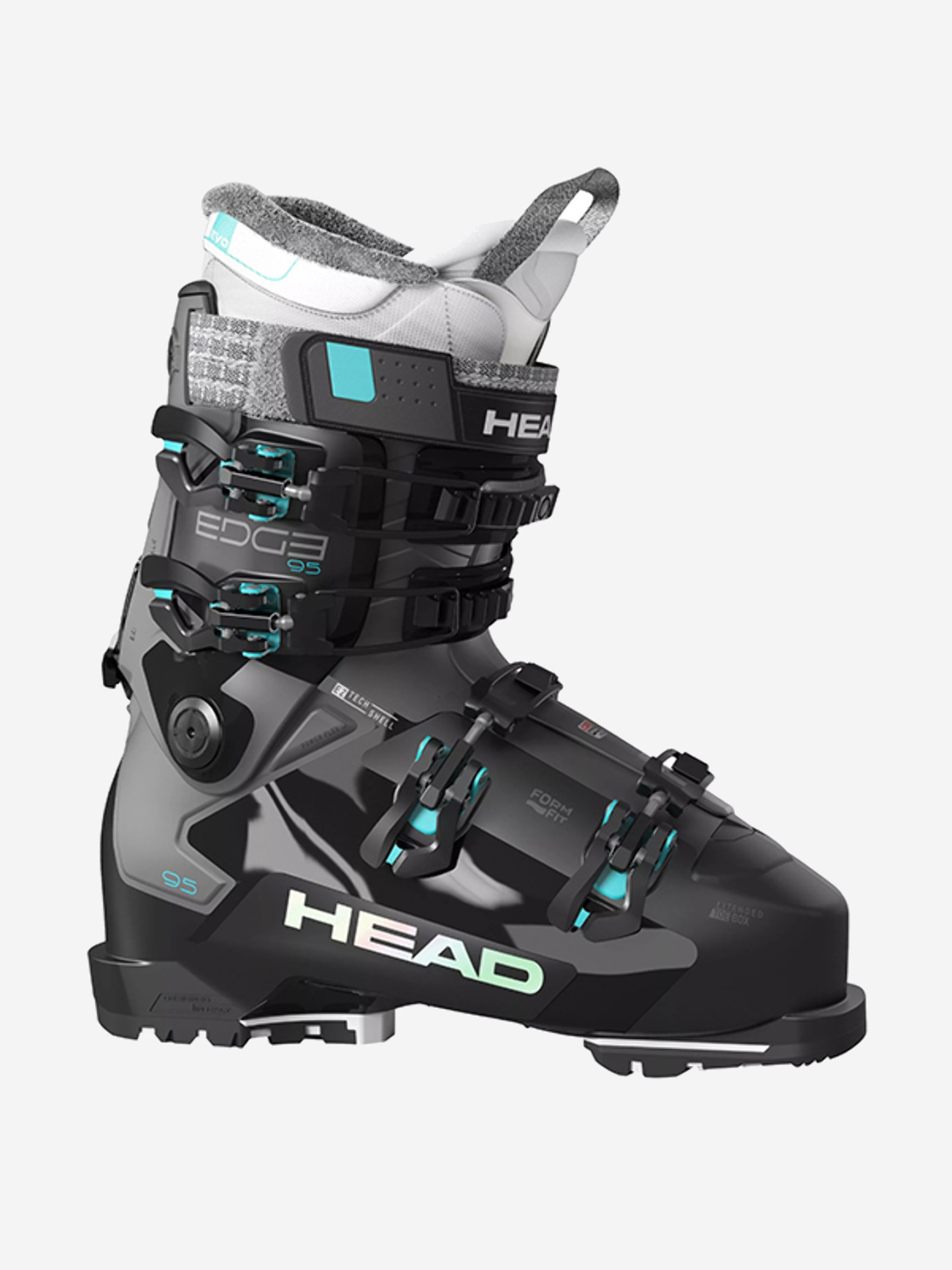 

Горнолыжные ботинки Head Edge 95 W HV GW Black/Turquoise 24/25, Черный