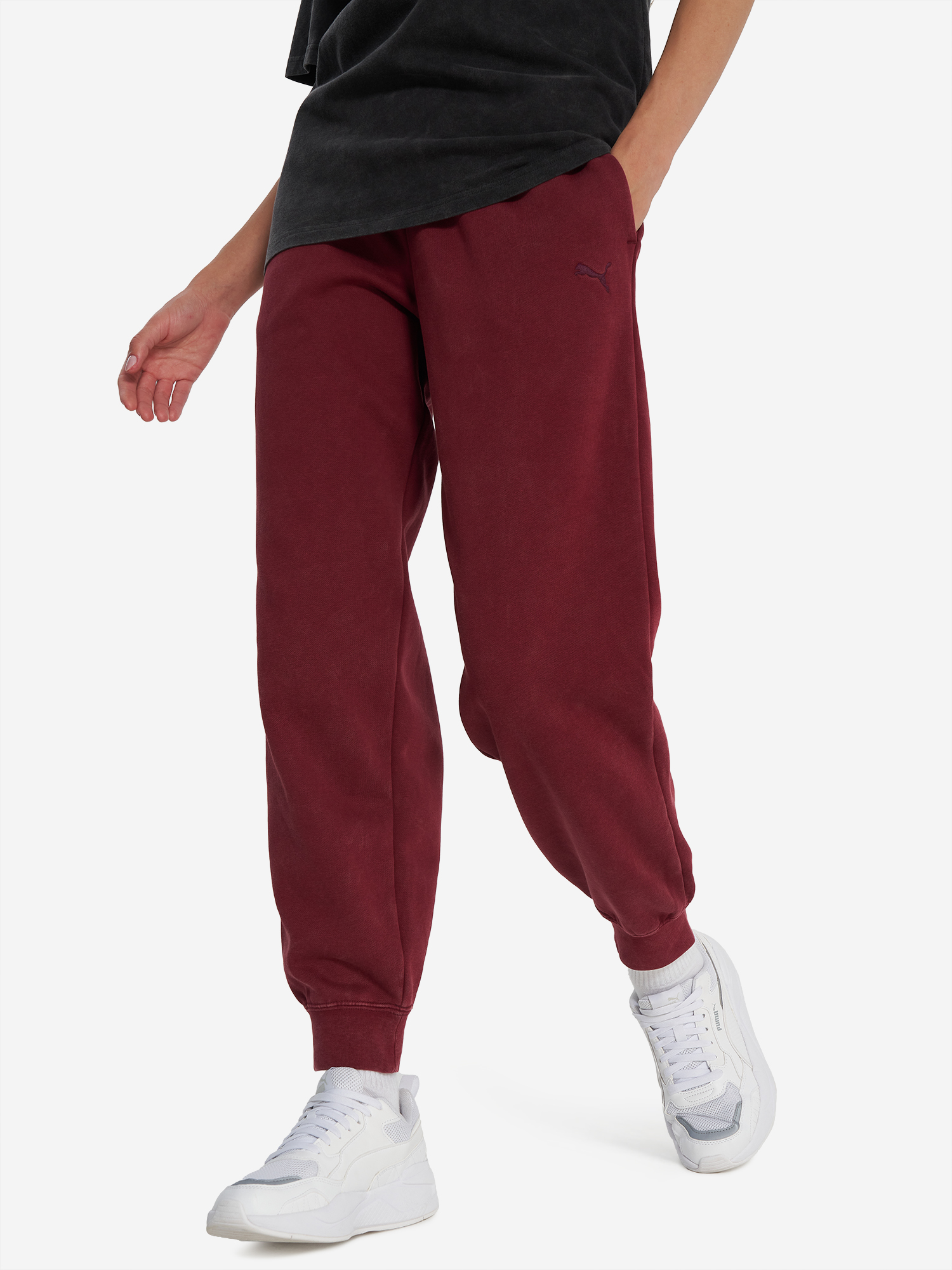 Брюки флисовые женские PUMA, красный, арт. 688104p0p-96