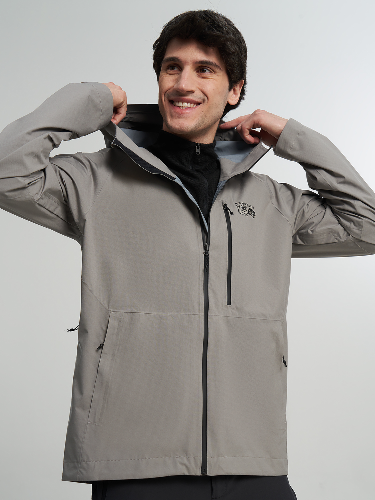Куртка мембранная Mountain Hardwear Stretch Ozonic Jacket, серый, арт. 2093461MHW-038