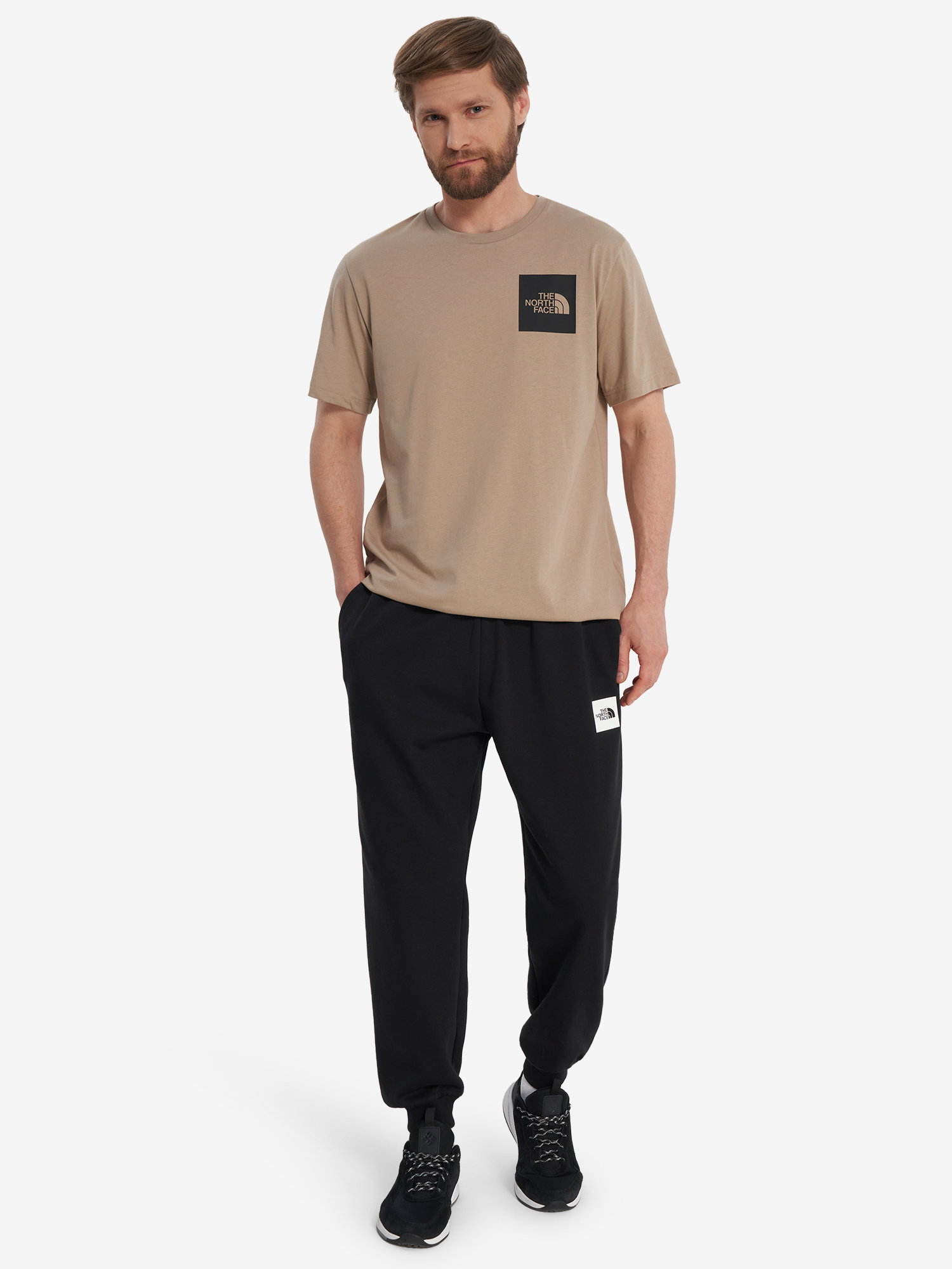 фото Футболка мужская the north face fine, серый