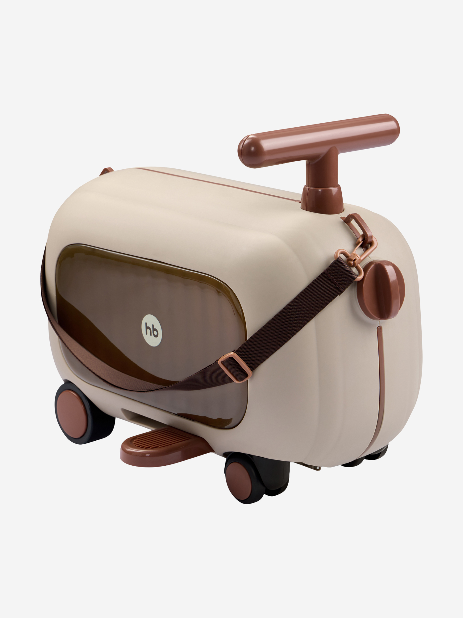 Изображение товара Чемодан каталка TRAVY ТРЕВИ бежевый компактный детский чемодан