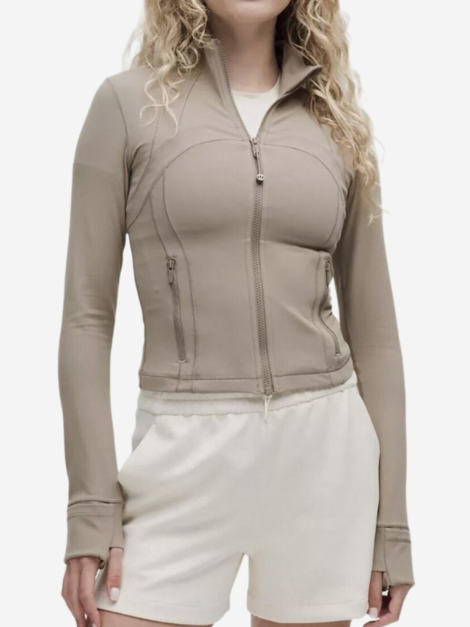 Изображение товара Кофта Lululemon Define Yoga Coat, Бежевый