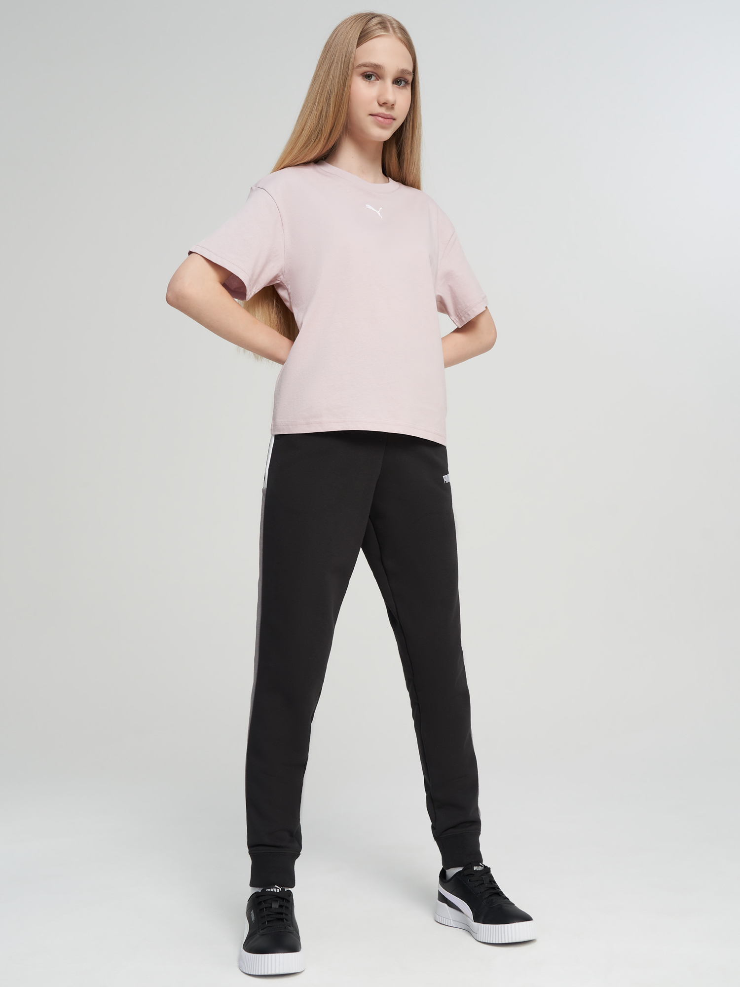 Футболка для девочек PUMA, Розовый 5