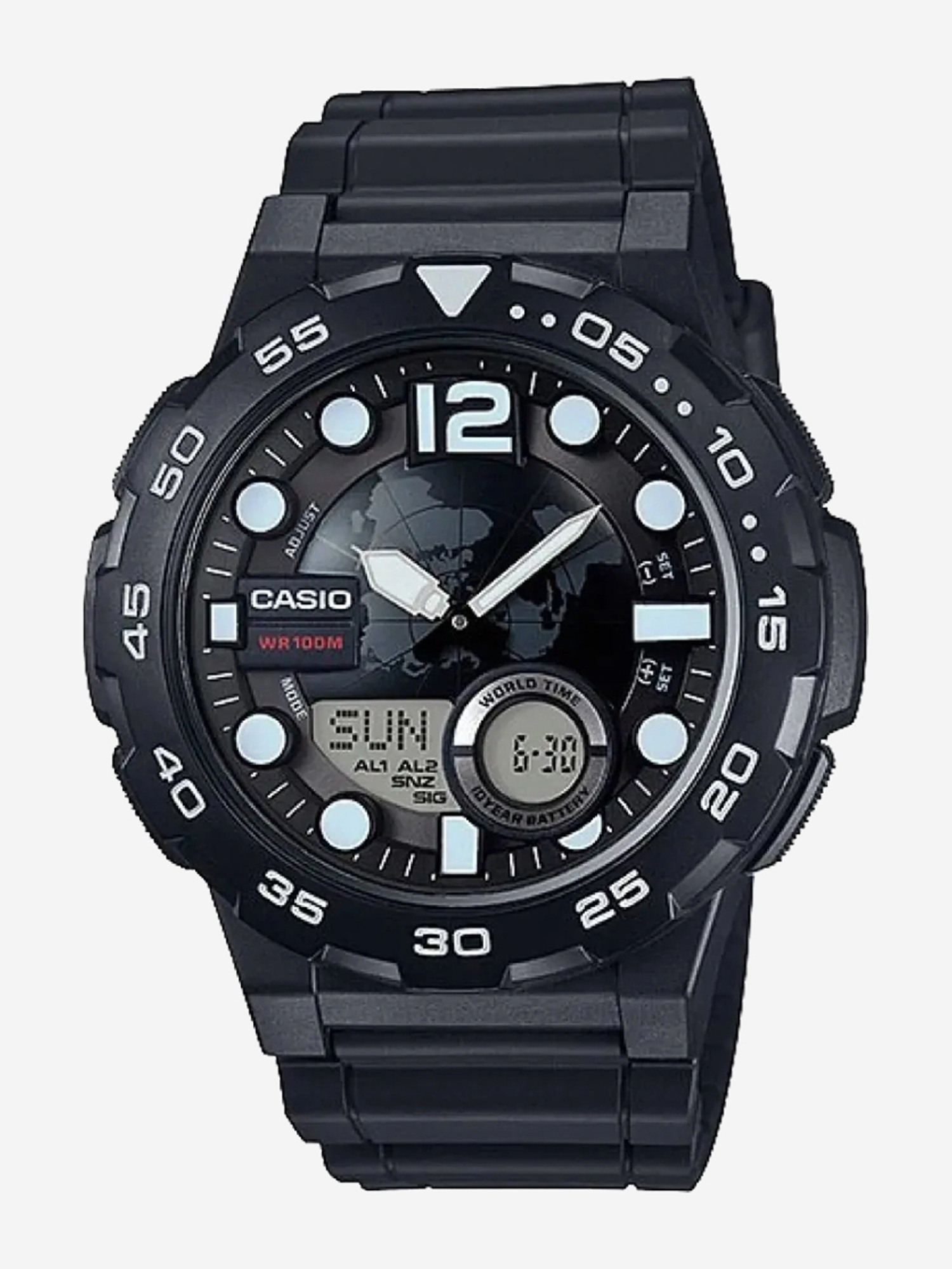 

Наручные часы Casio AEQ-100W-1A, Черный