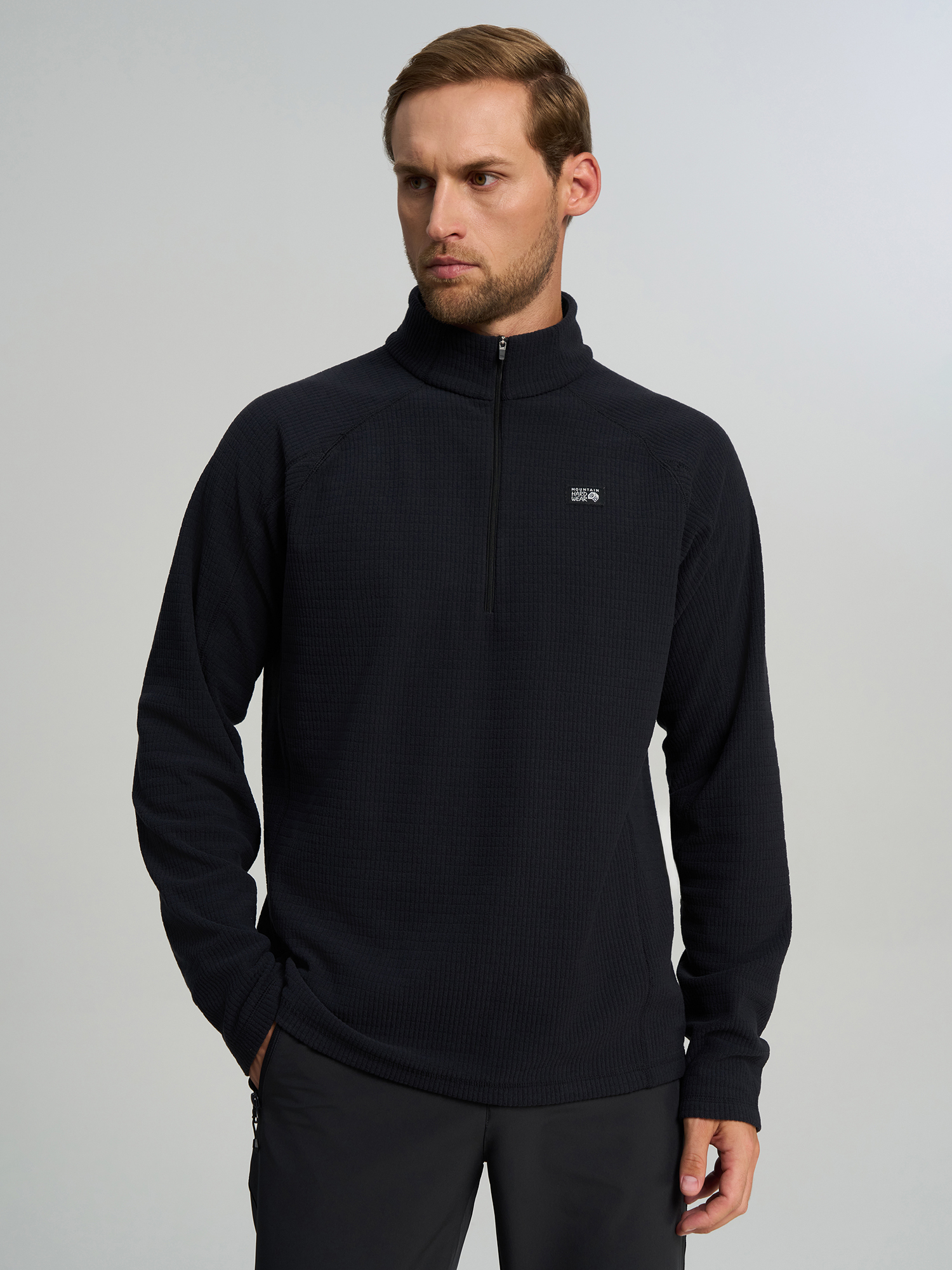 Изображение товара Толстовка мужская Mountain Hardwear Summit Grid Half Zip, Черный
