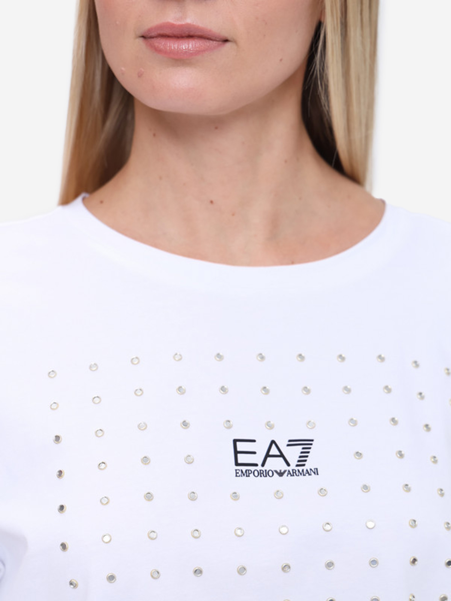 Футболка женская EA7 T-Shirt, Белый 6RTT30TJFKZLBHFE26-16993, размер 44 - фото 3