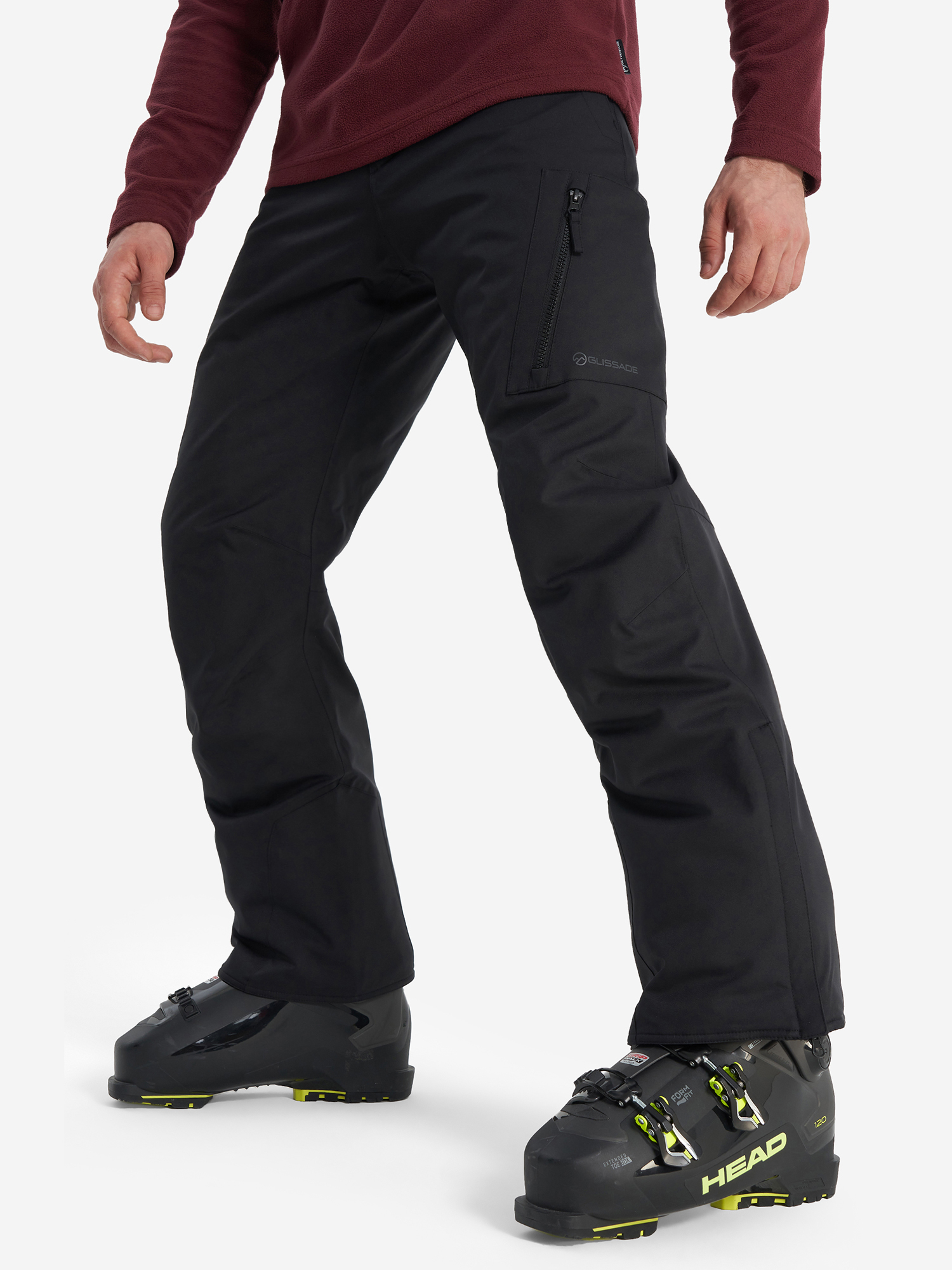 

Брюки утепленные мужские Glissade, Черный