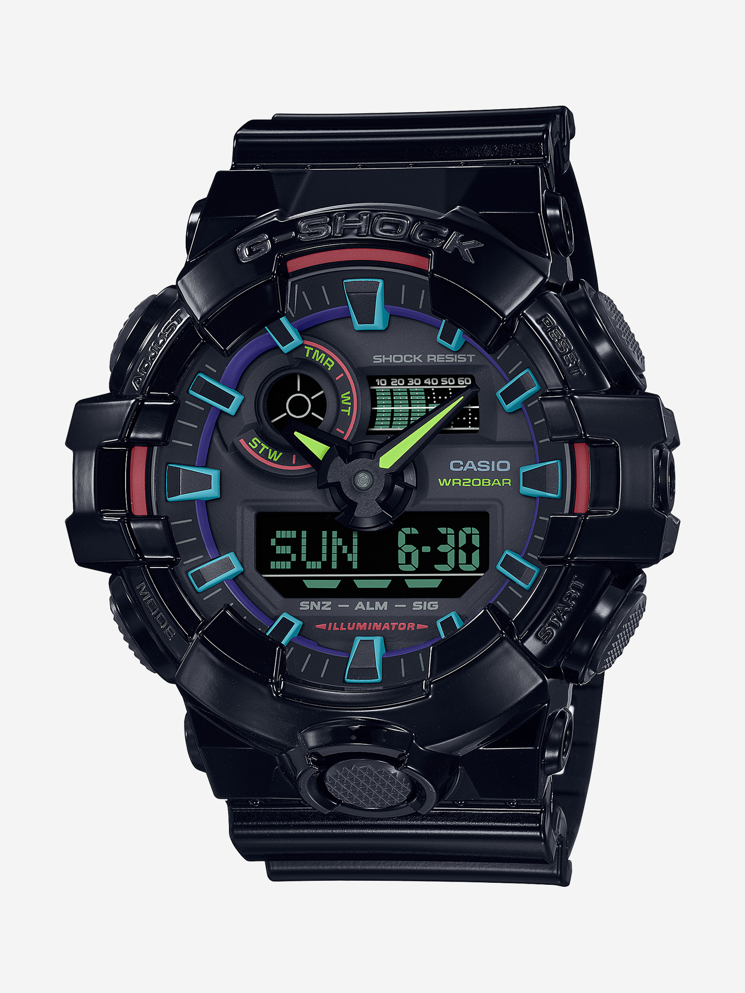 

Наручные часы Casio G-Shock GA-700RGB-1A, Черный