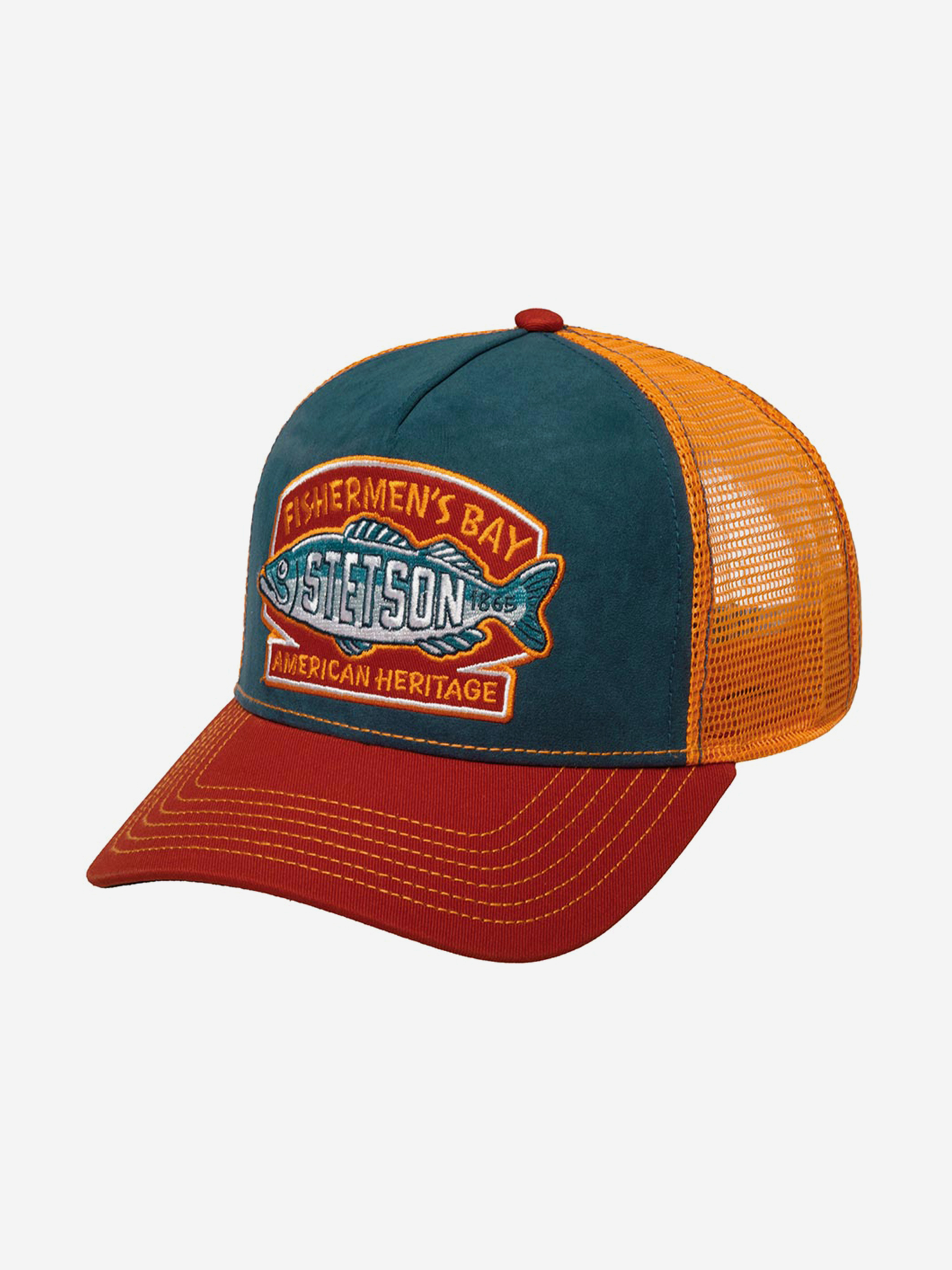 Изображение товара Бейсболка с сеточкой STETSON 7756106 TRUCKER CAP Fishermens Bay унисекс всесезонная