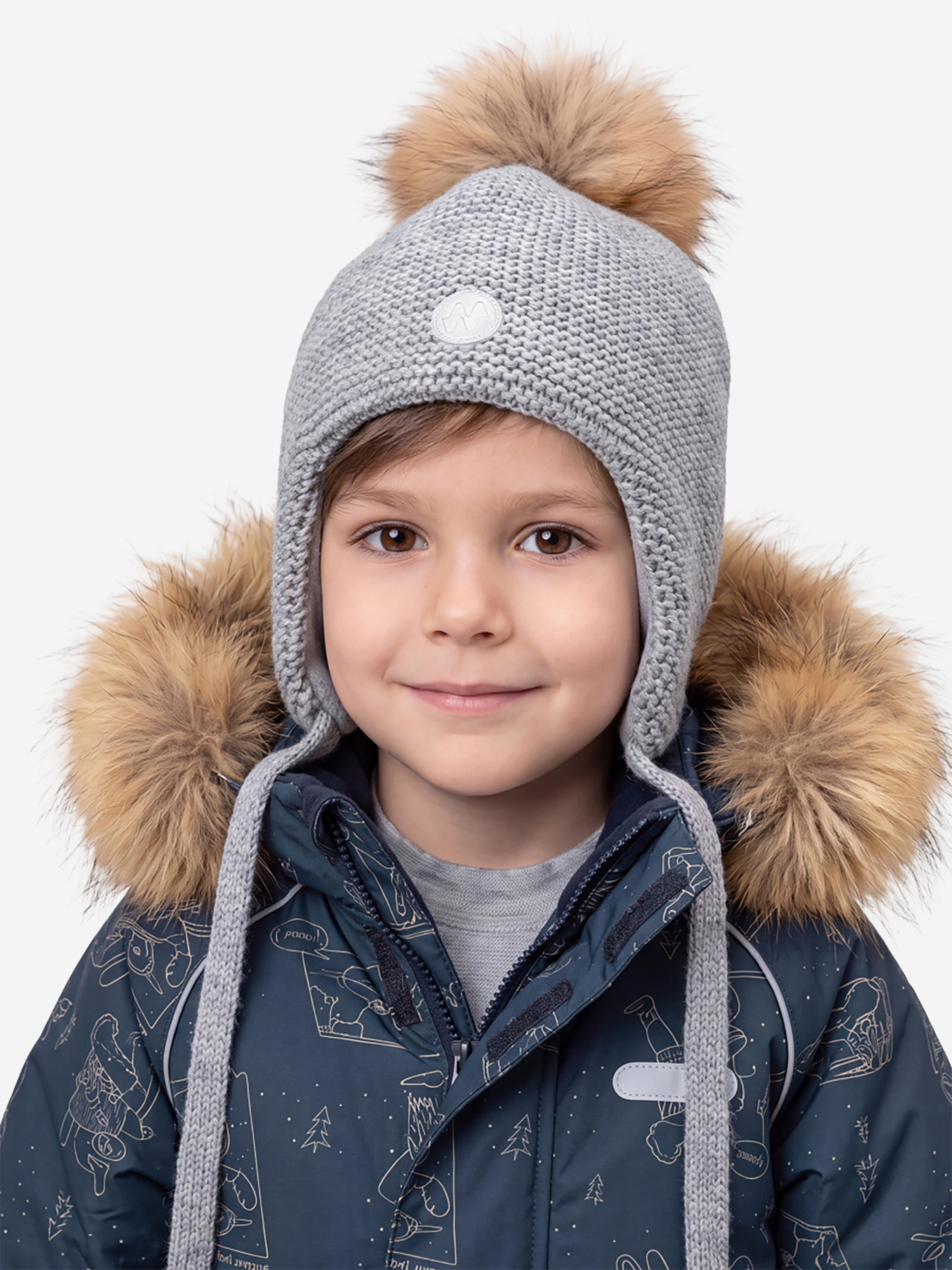 Изображение товара Шапка NIKASTYLE, Серый меланж
