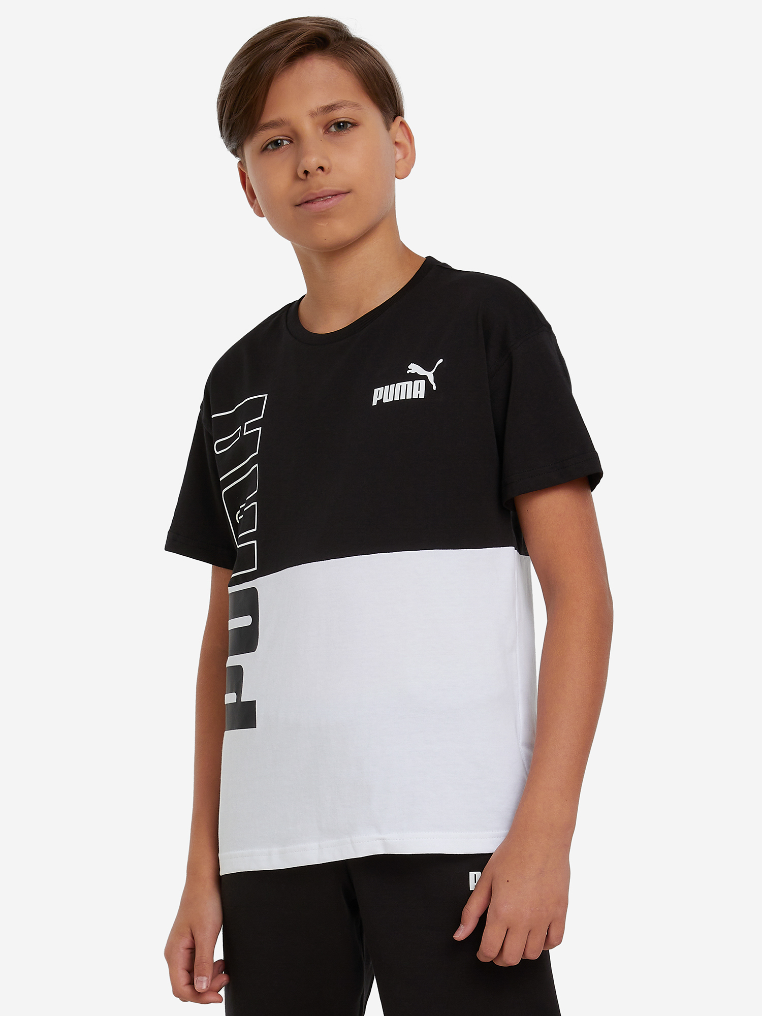 

Футболка для мальчиков PUMA Power Colorblock, Черный