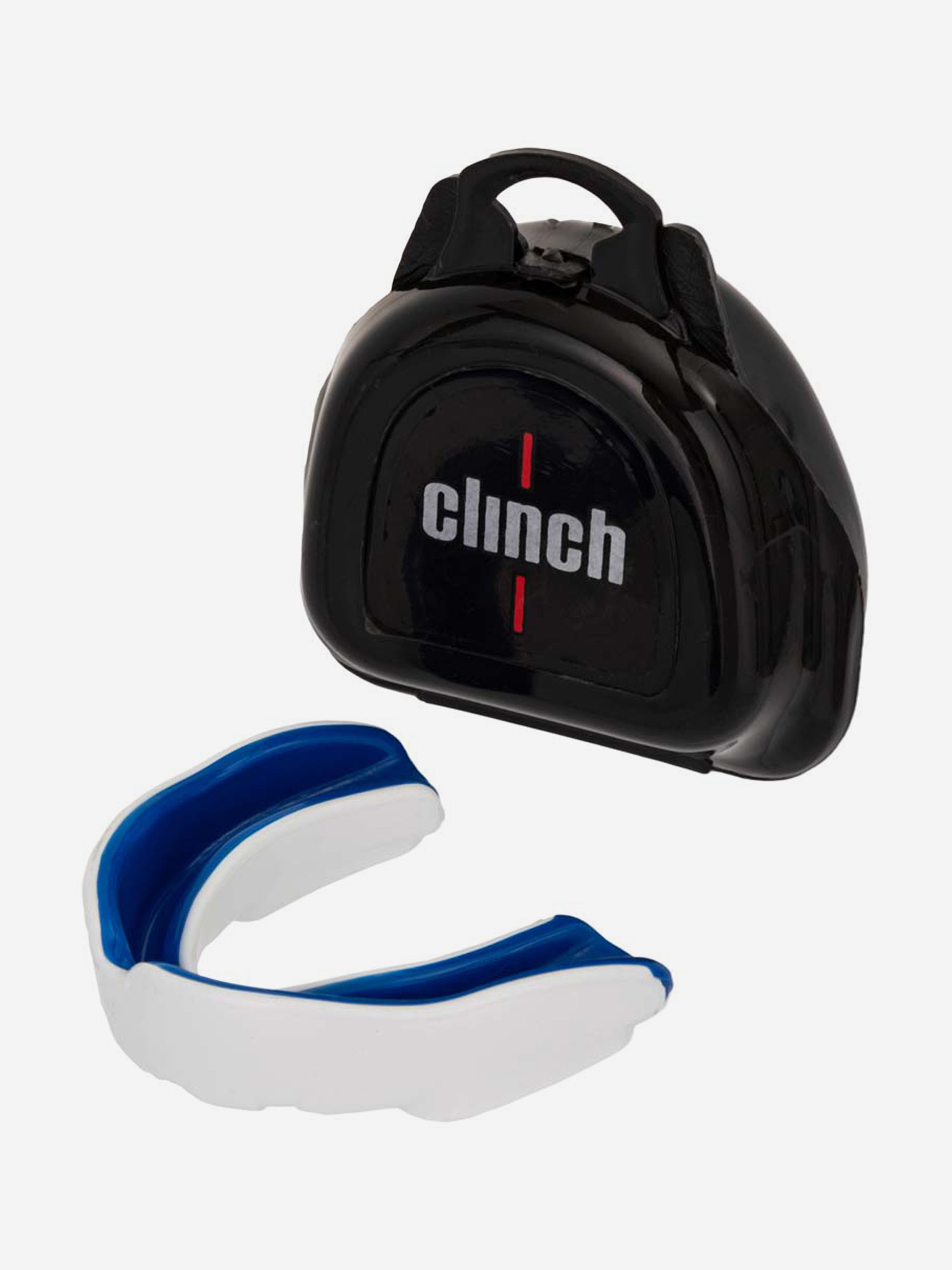 

Капа одночелюстная Clinch Punch Double Layer Mouthguard бело-синяя, Белый