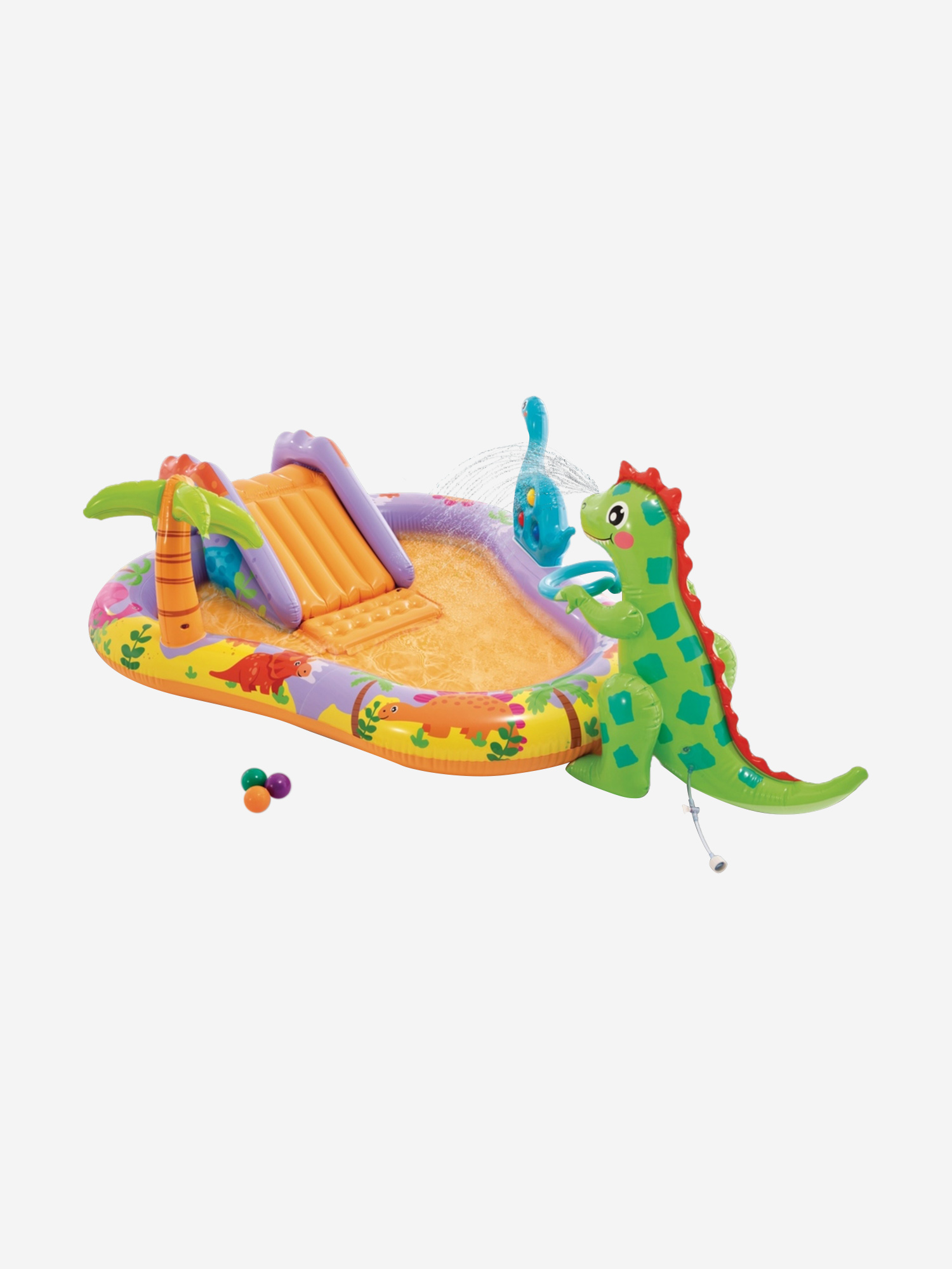 Изображение товара Игровой центр с горкой и фонтаном INTEX 56139 Надувной бассейн для детей