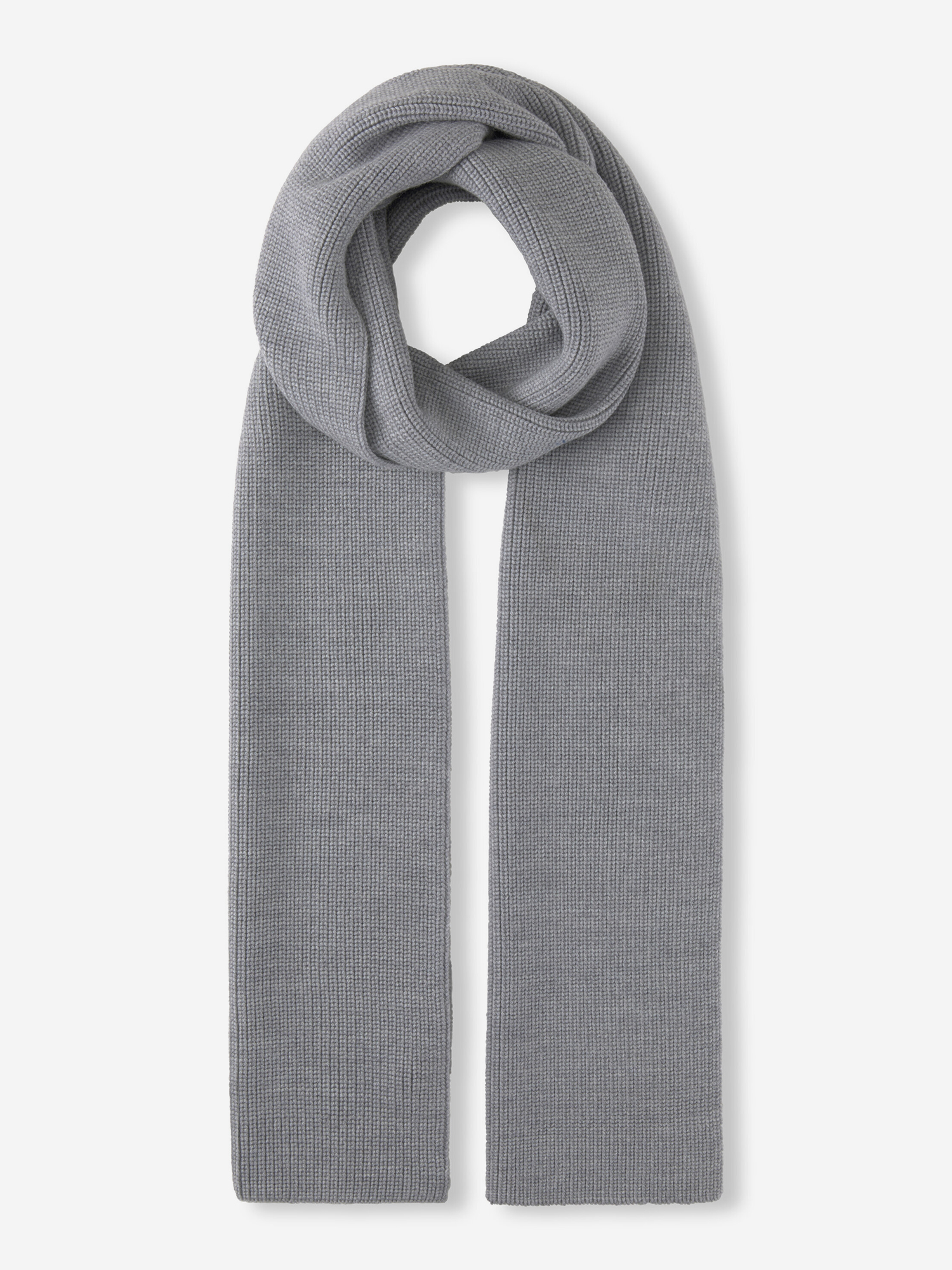 Изображение товара Шарф унисекс FALKE серого цвета для зимы и демисезона 170х25 см