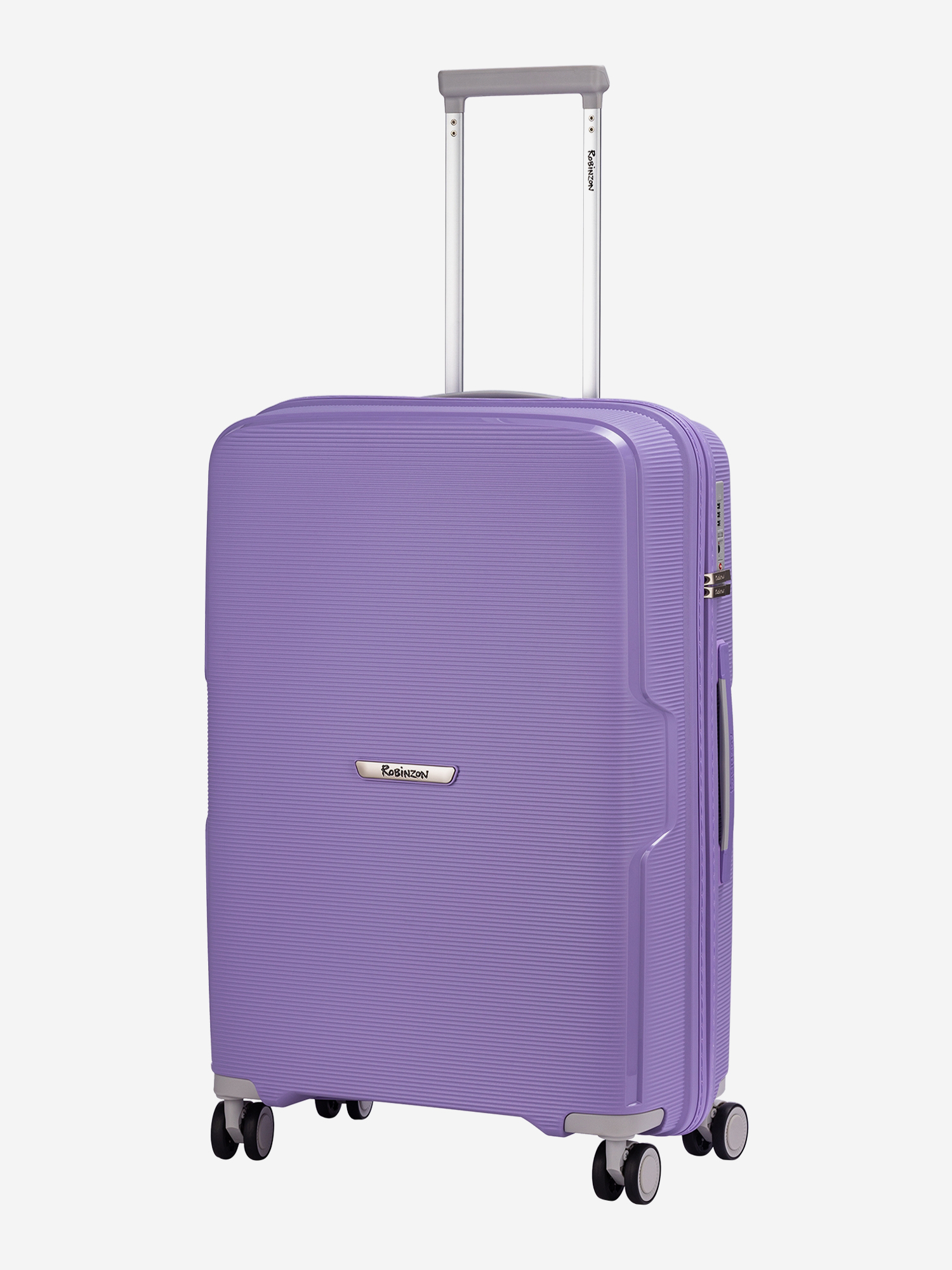 Изображение товара Чемодан Robinzon сиреневый 70 л легкий и прочный для активных путешествий