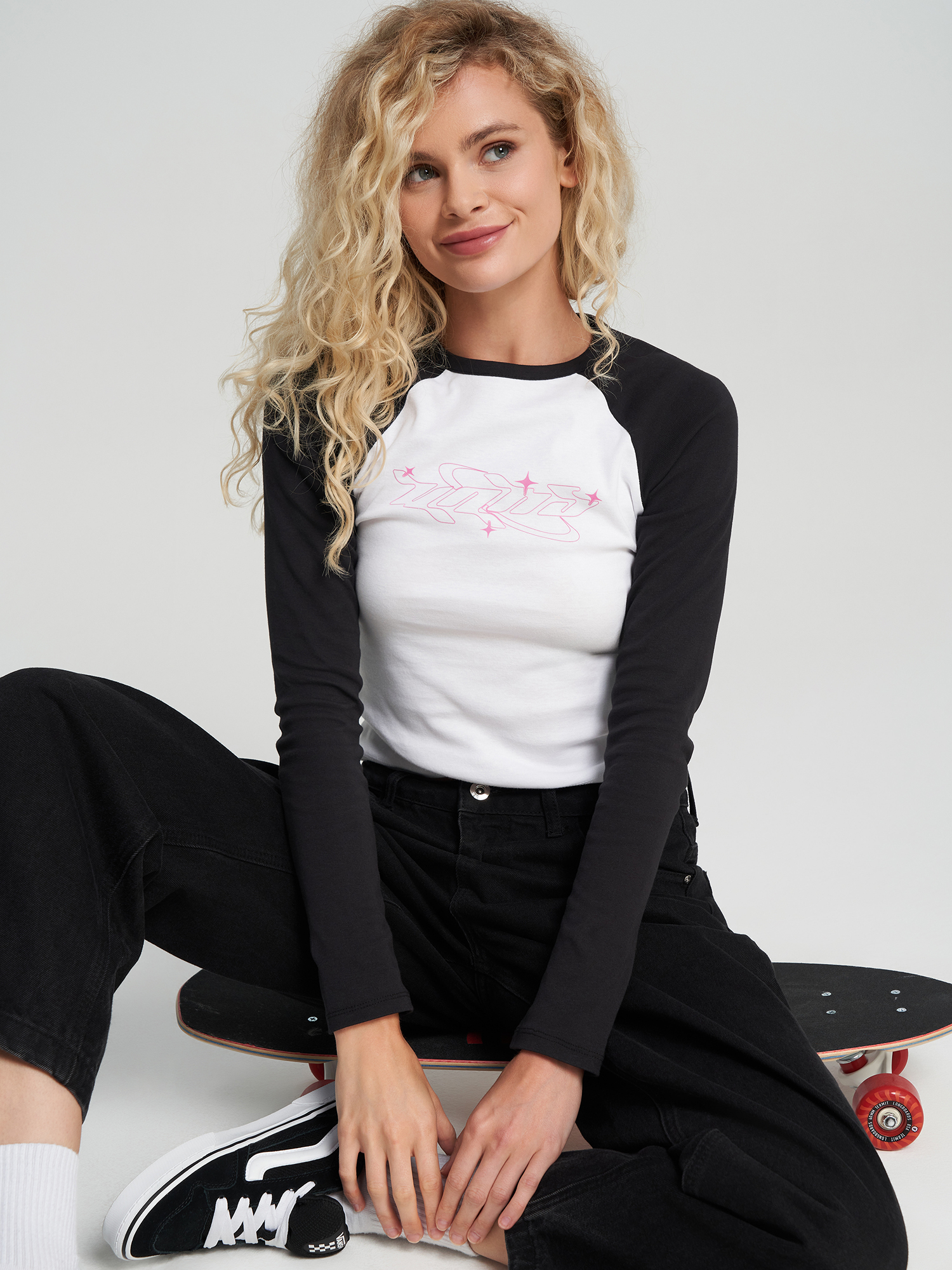 Лонгслив женский Vans Star, Черный