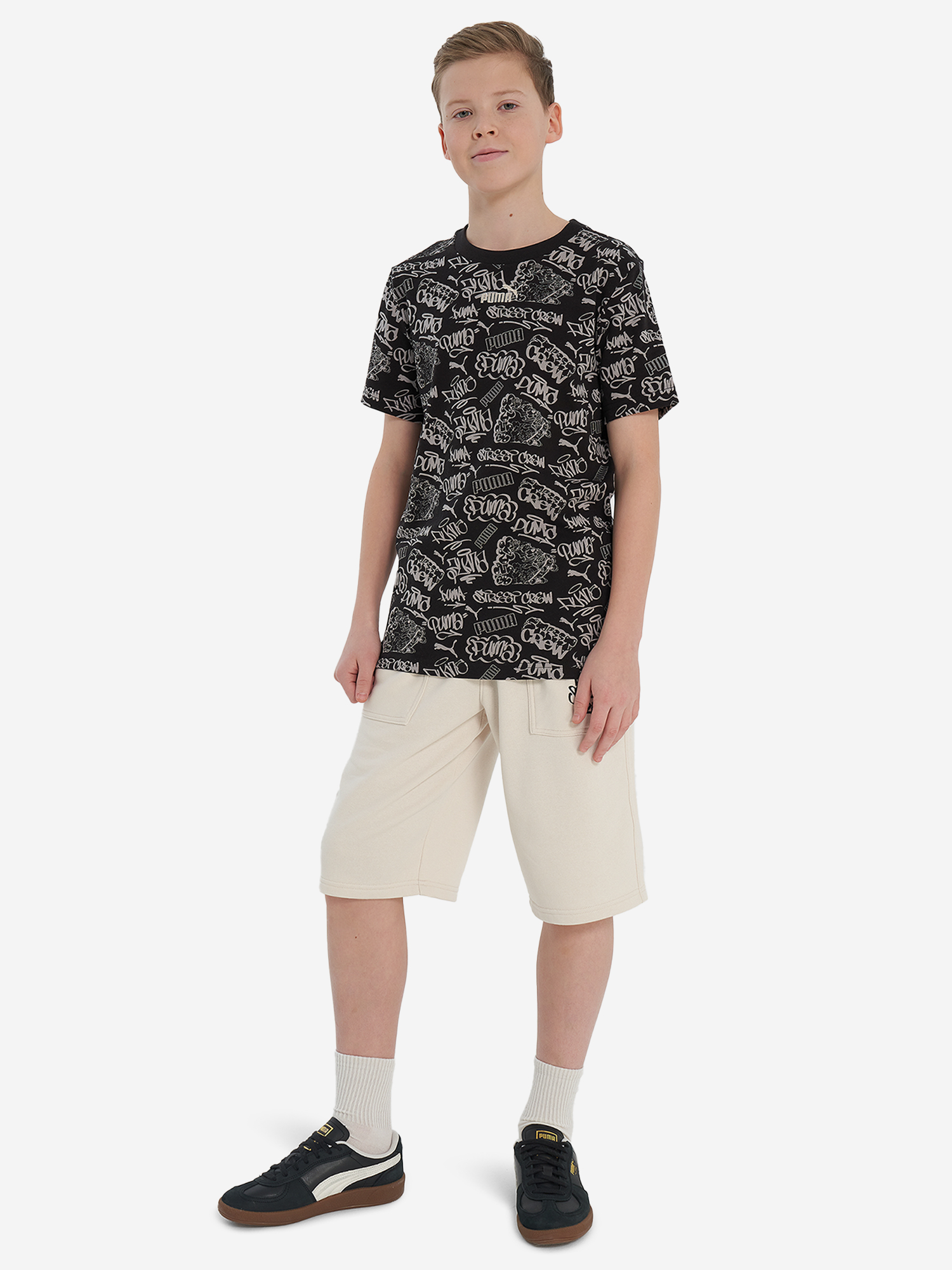 Футболка для мальчиков PUMA Mid90 S, Черный 4