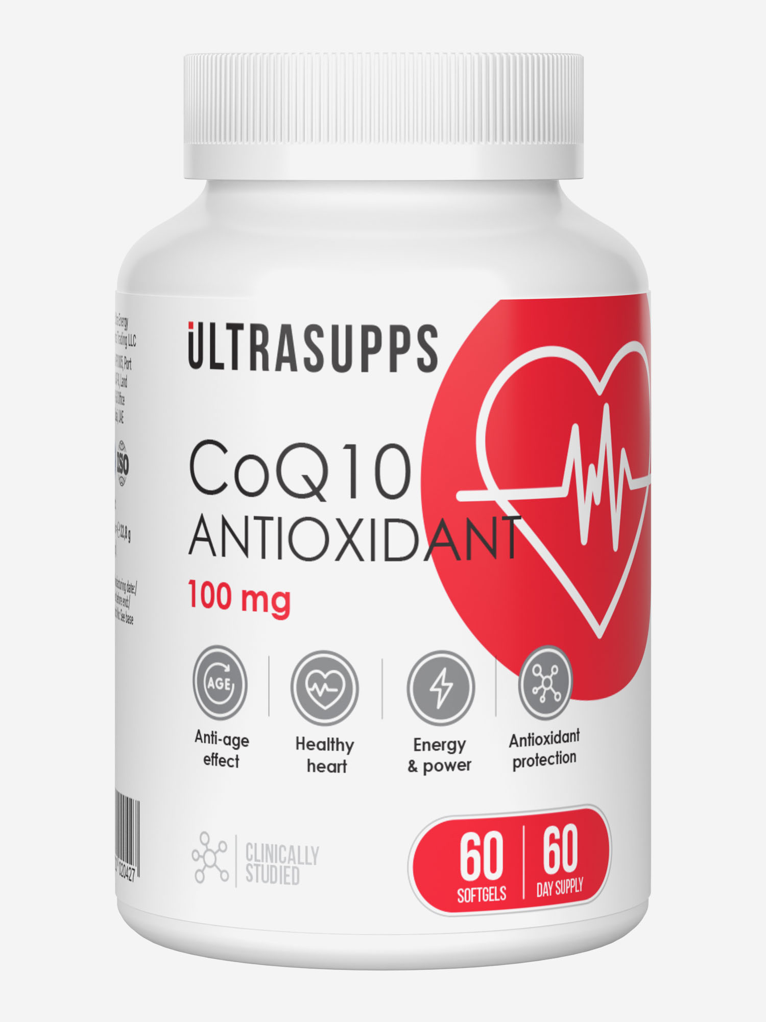 

Коэнзим Q10 Ultrasupps, 60 шт, Белый