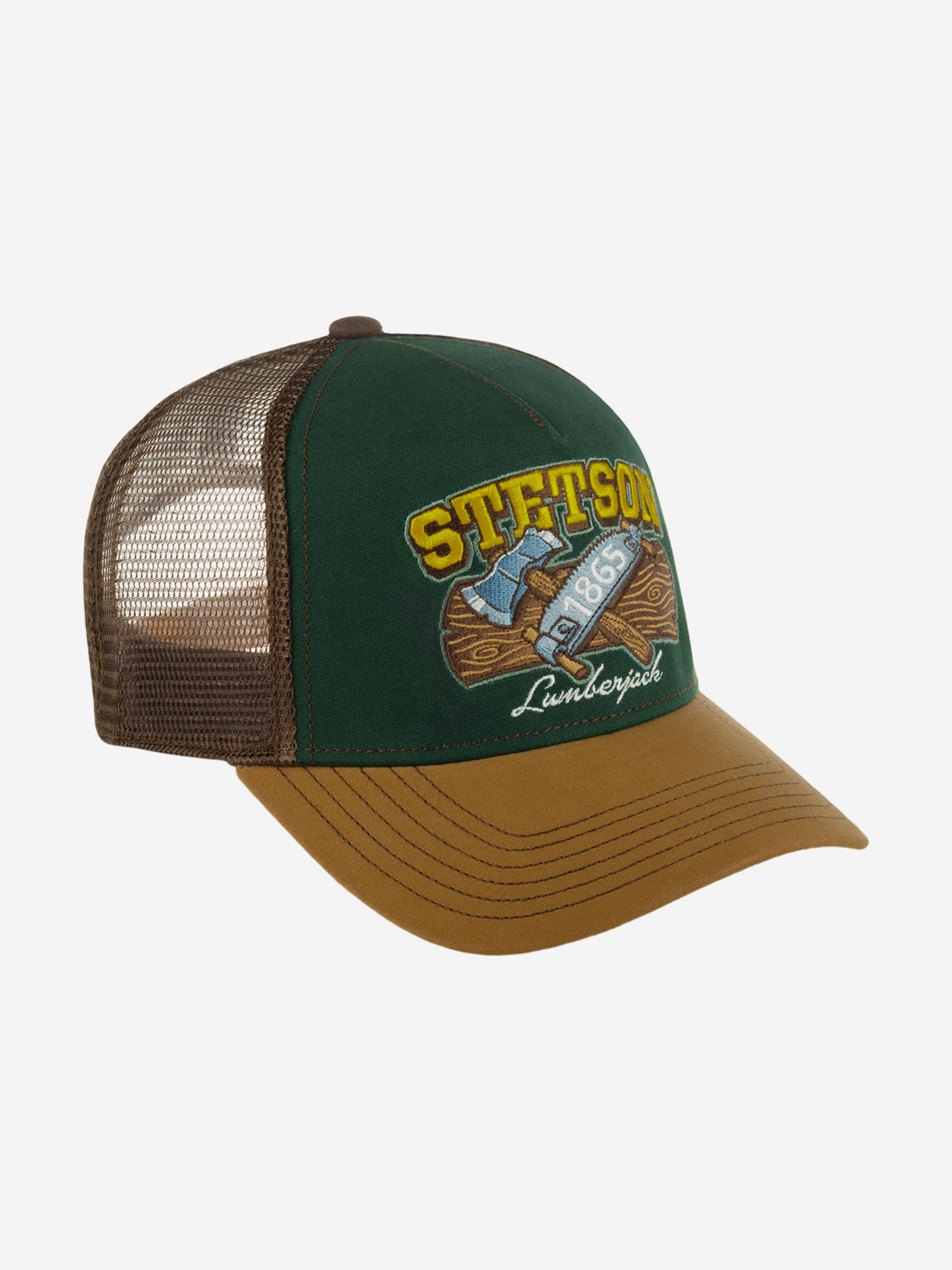 Бейсболка с сеточкой STETSON 7761131 TRUCKER CAP LUMBERJACK (коричневый), Коричневый 02-837XDOXS9Z-81, размер Без размера - фото 2