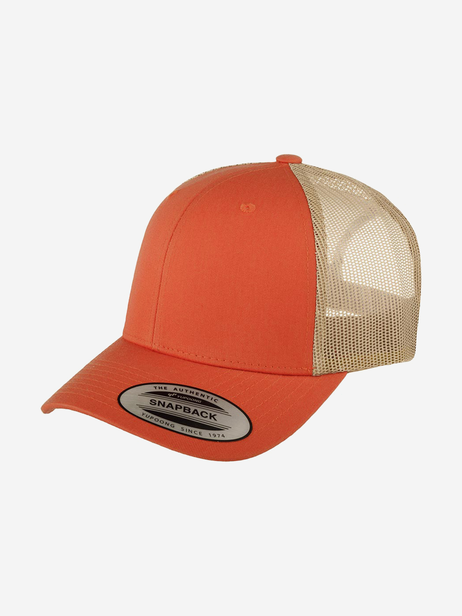 Изображение товара Бейсболка с сеточкой FLEXFIT 6606T, Оранжевый / бежевый