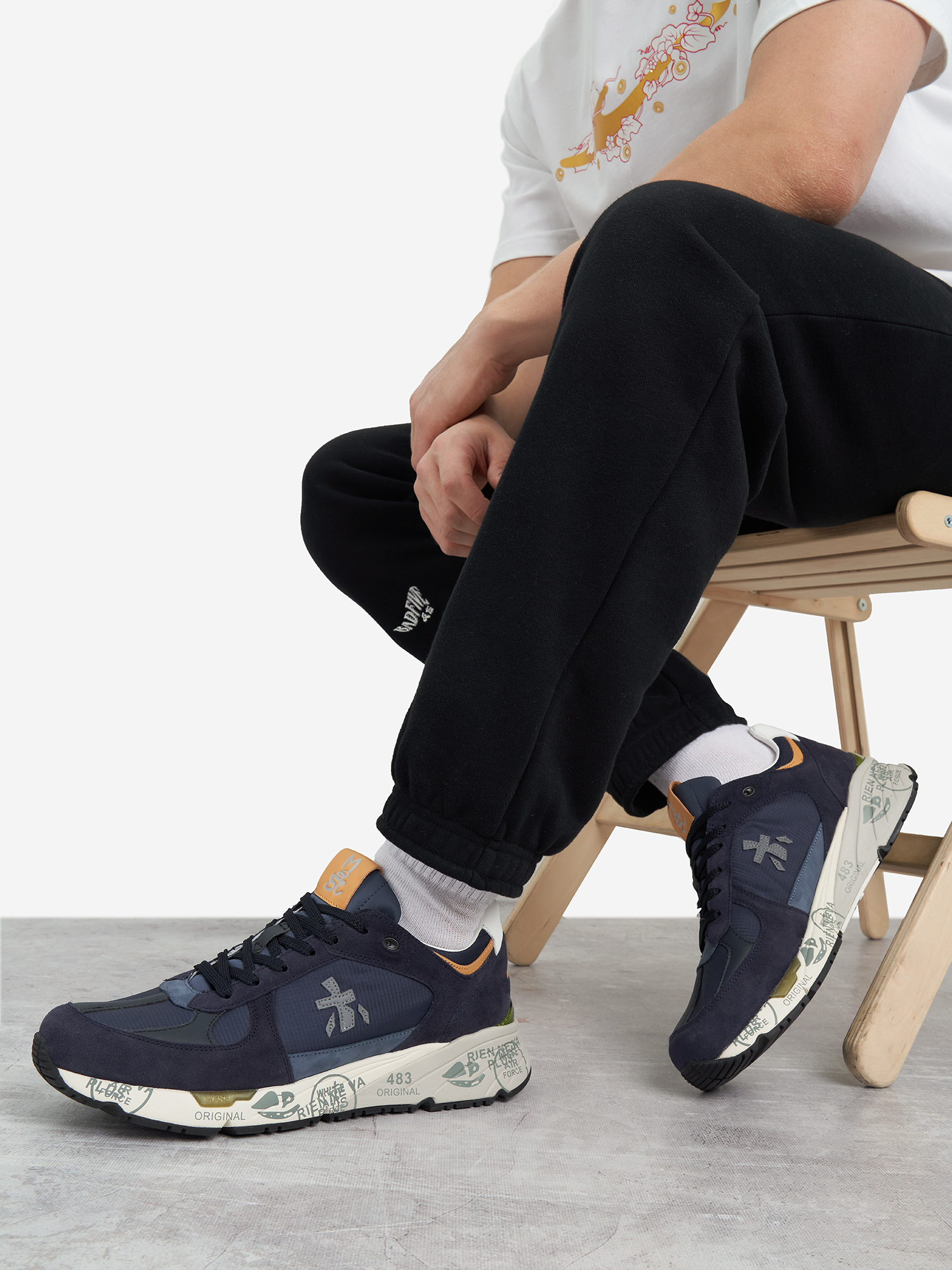 Кроссовки мужские PREMIATA Mase, синий, арт. mas07237p4z0-.