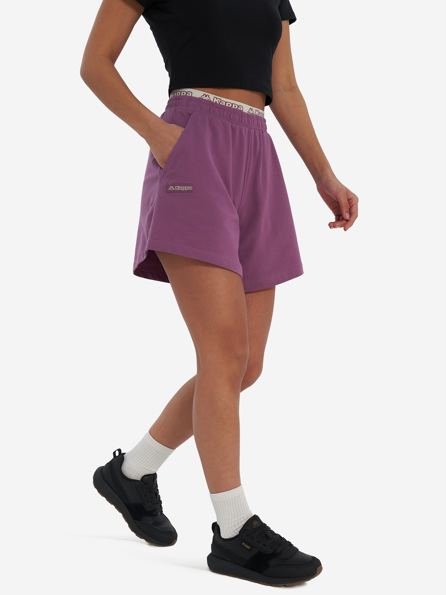 Изображение товара Женские шорты Kappa спортивные короткие для лета 100% хлопок