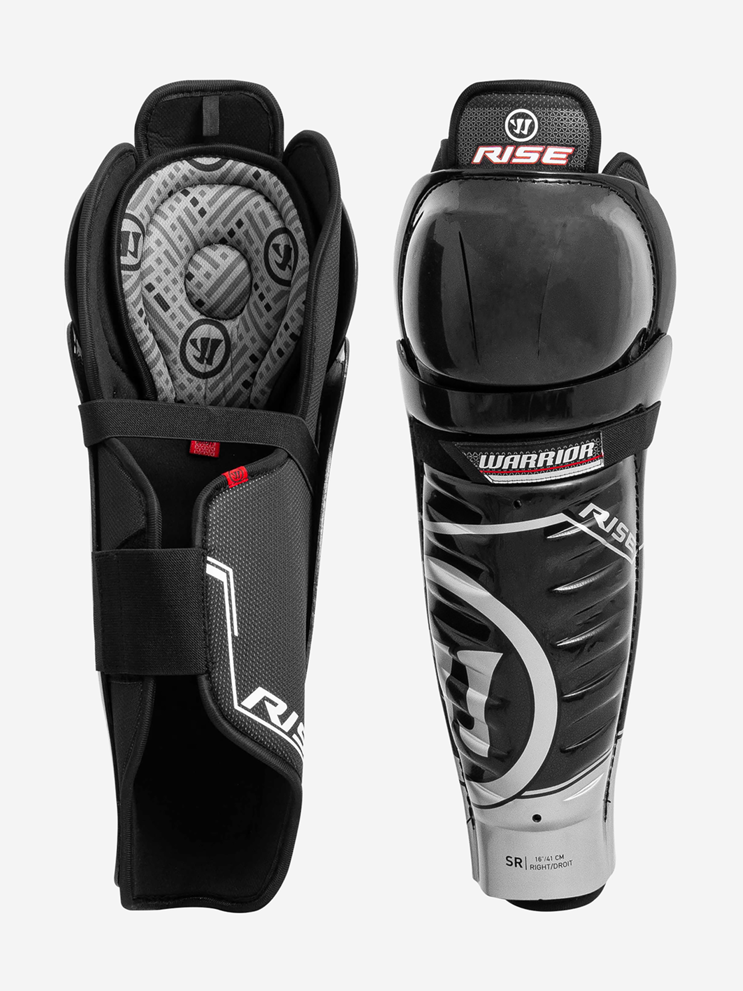 

Щитки хоккейные Warrior Rise SR, Черный