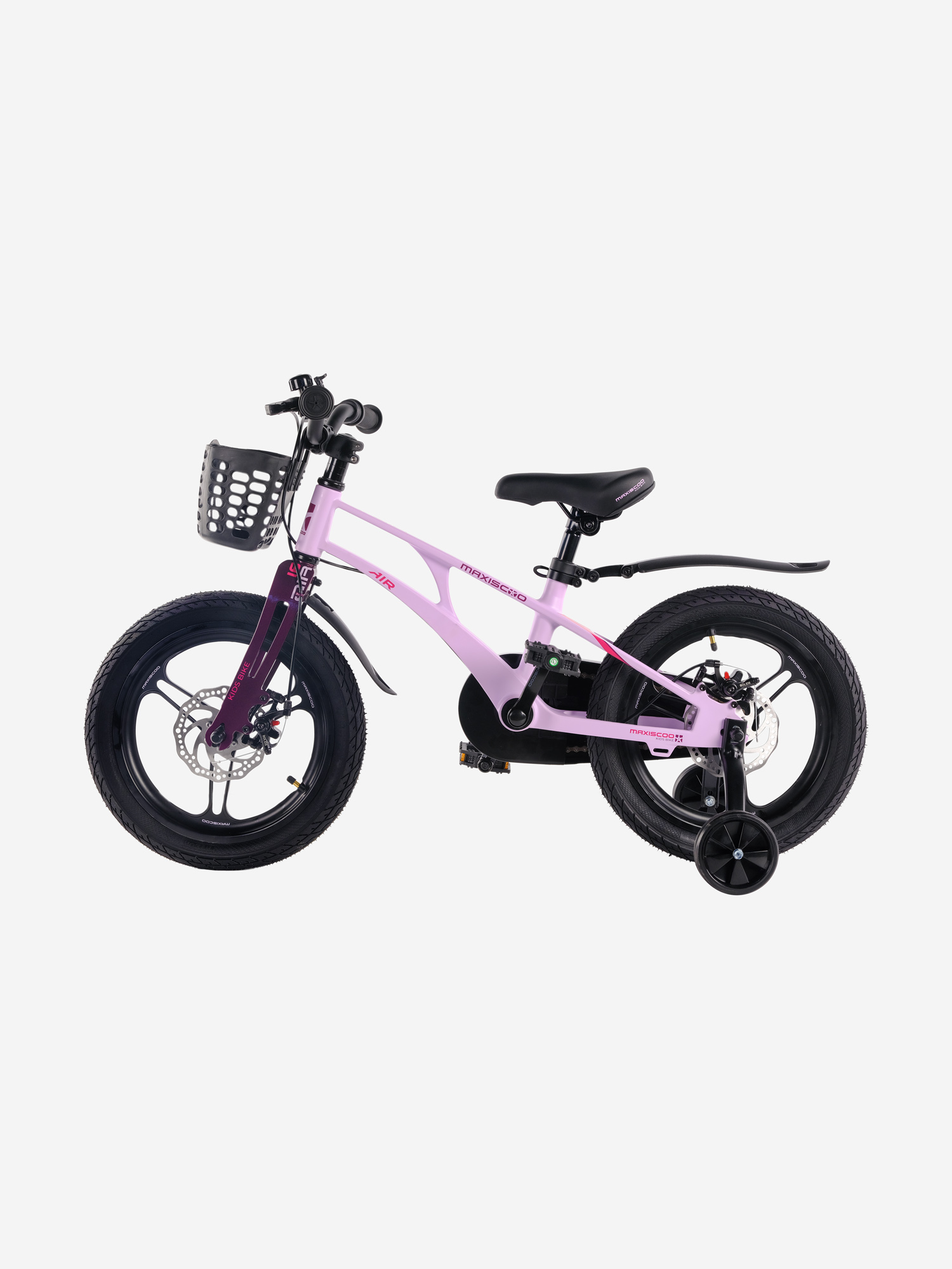 фото Велосипед для девочек maxiscoo air pro 16", фиолетовый