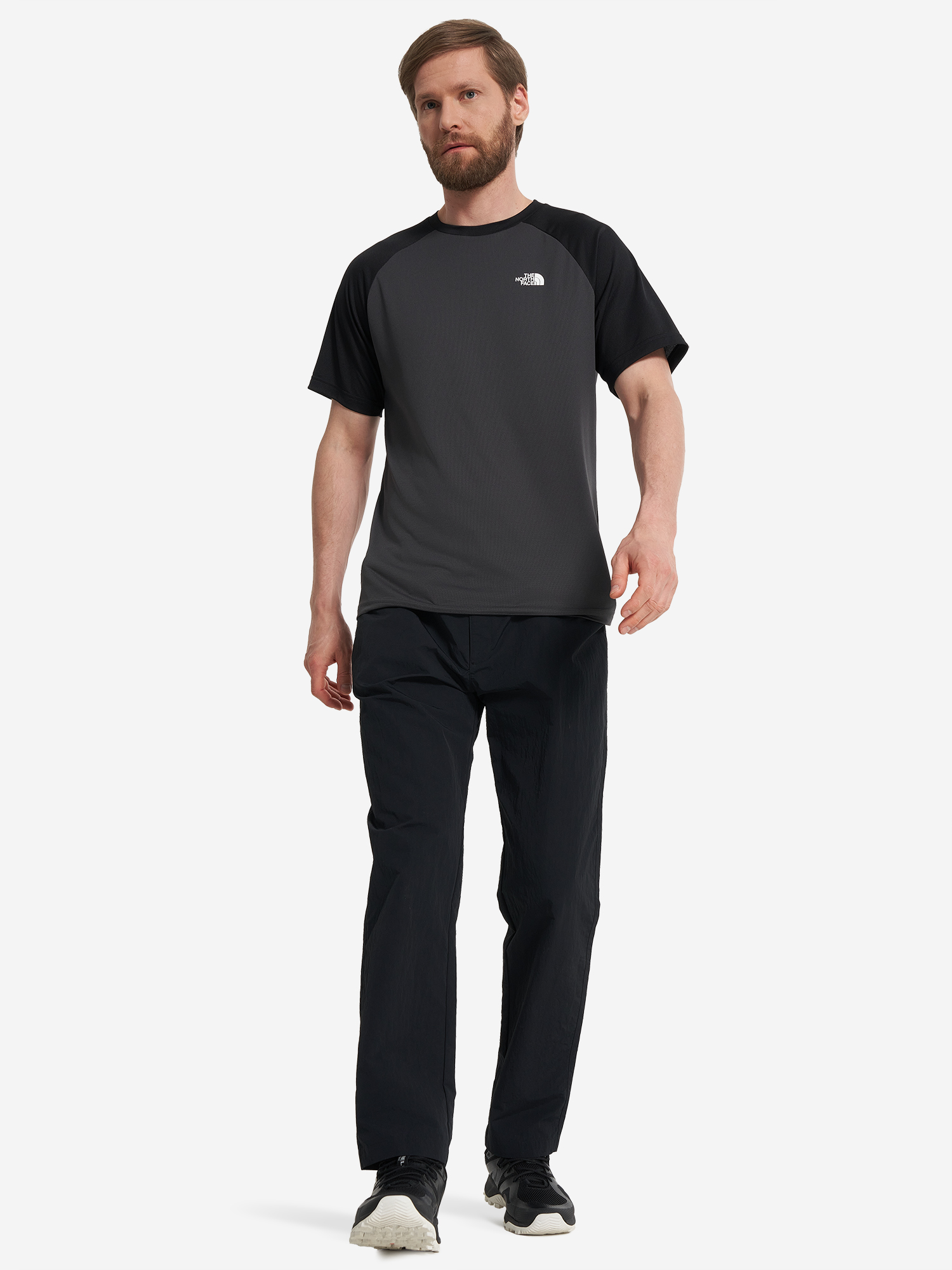 фото Футболка мужская the north face tanken, серый