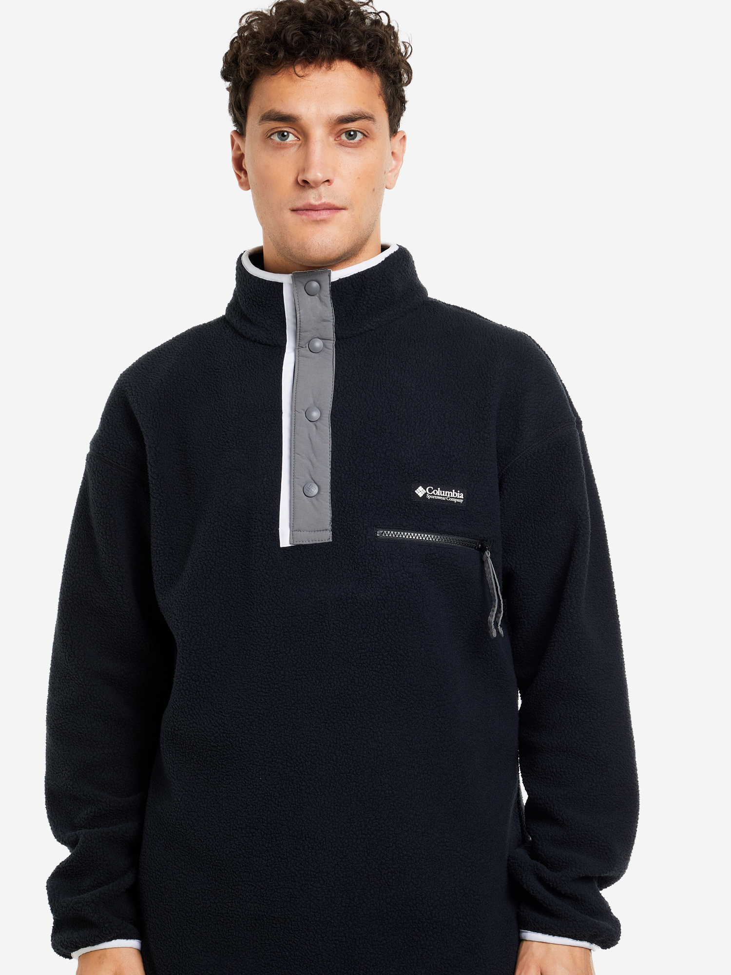 

Джемпер флисовый мужской Columbia Helvetia Half Snap Fleece, Черный