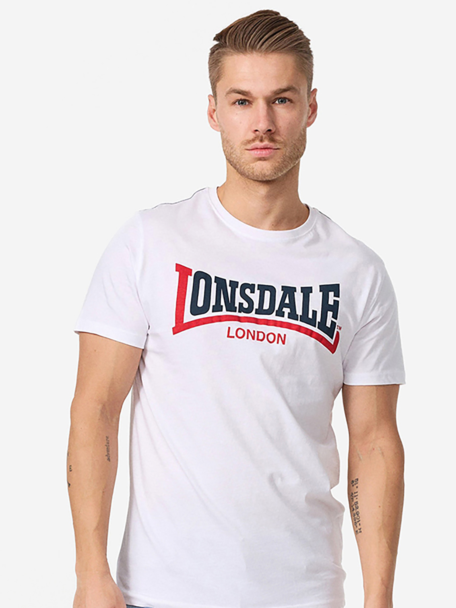 Изображение товара Мужская футболка LONSDALE TWO TONE спортивный стиль оригинальная из хлопка