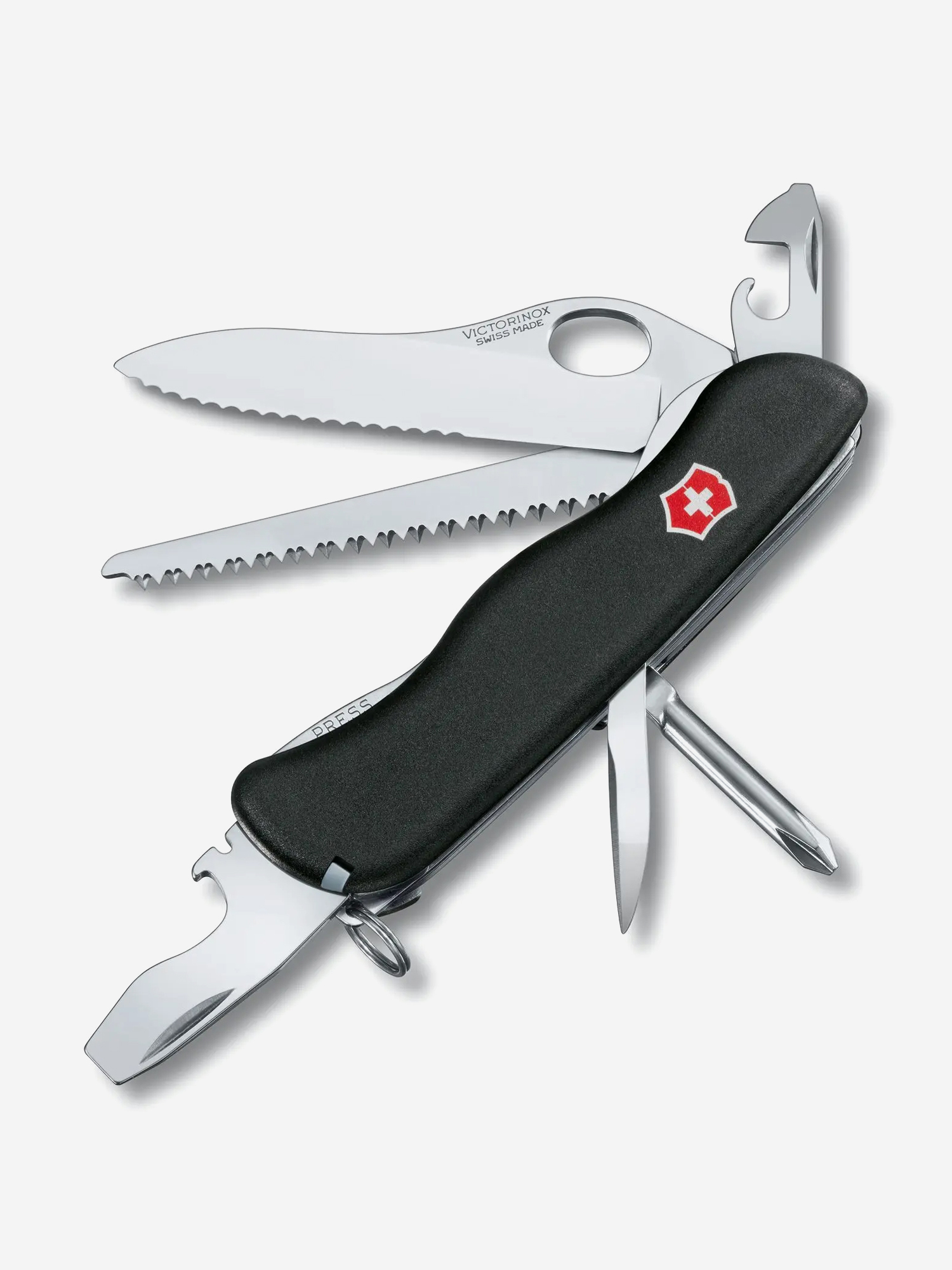 

Нож складной Victorinox Trailmaster One Hand, 111 мм, 12 функций, Черный