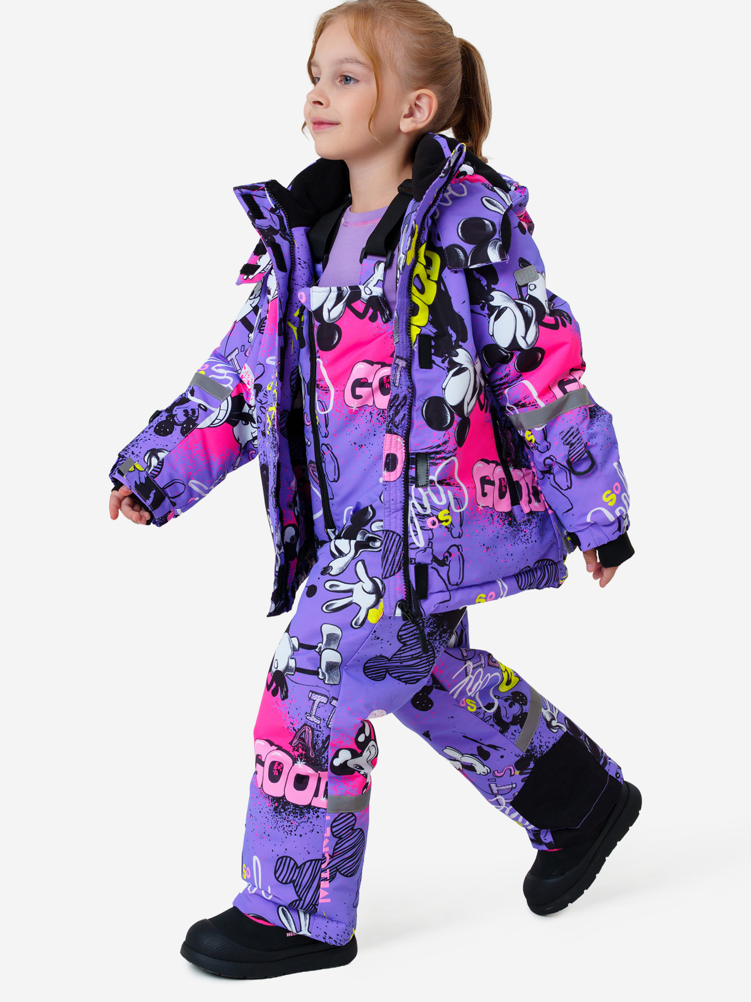 Изображение товара Комплект зимний для девочек куртка полукомбинезон PlayToday