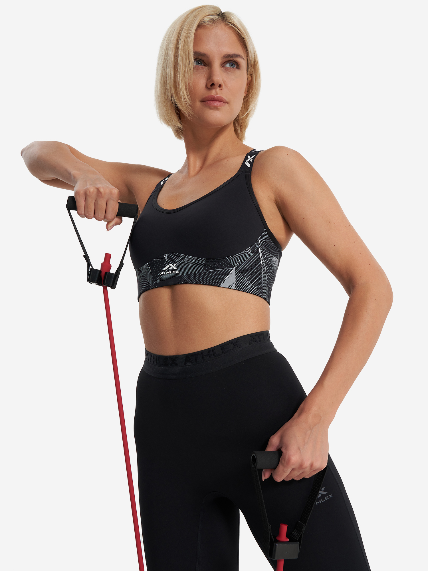 

Топ бра спортивный Athlex, Черный