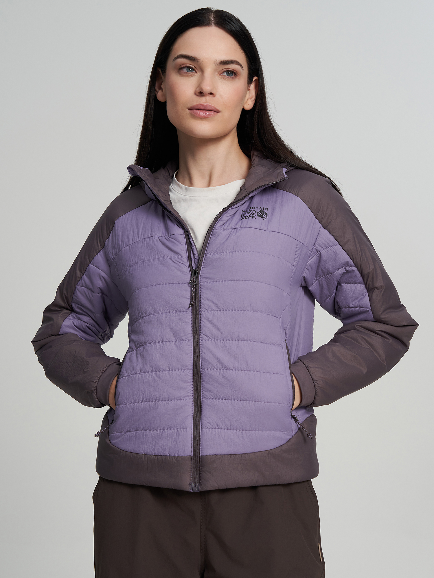 Изображение товара Куртка утепленная рипстоп женская Mountain Hardwear Free Element Hooded Jacket Изображение товара Куртка утепленная рипстоп женская Mountain Hardwear Free Element Hooded Jacket