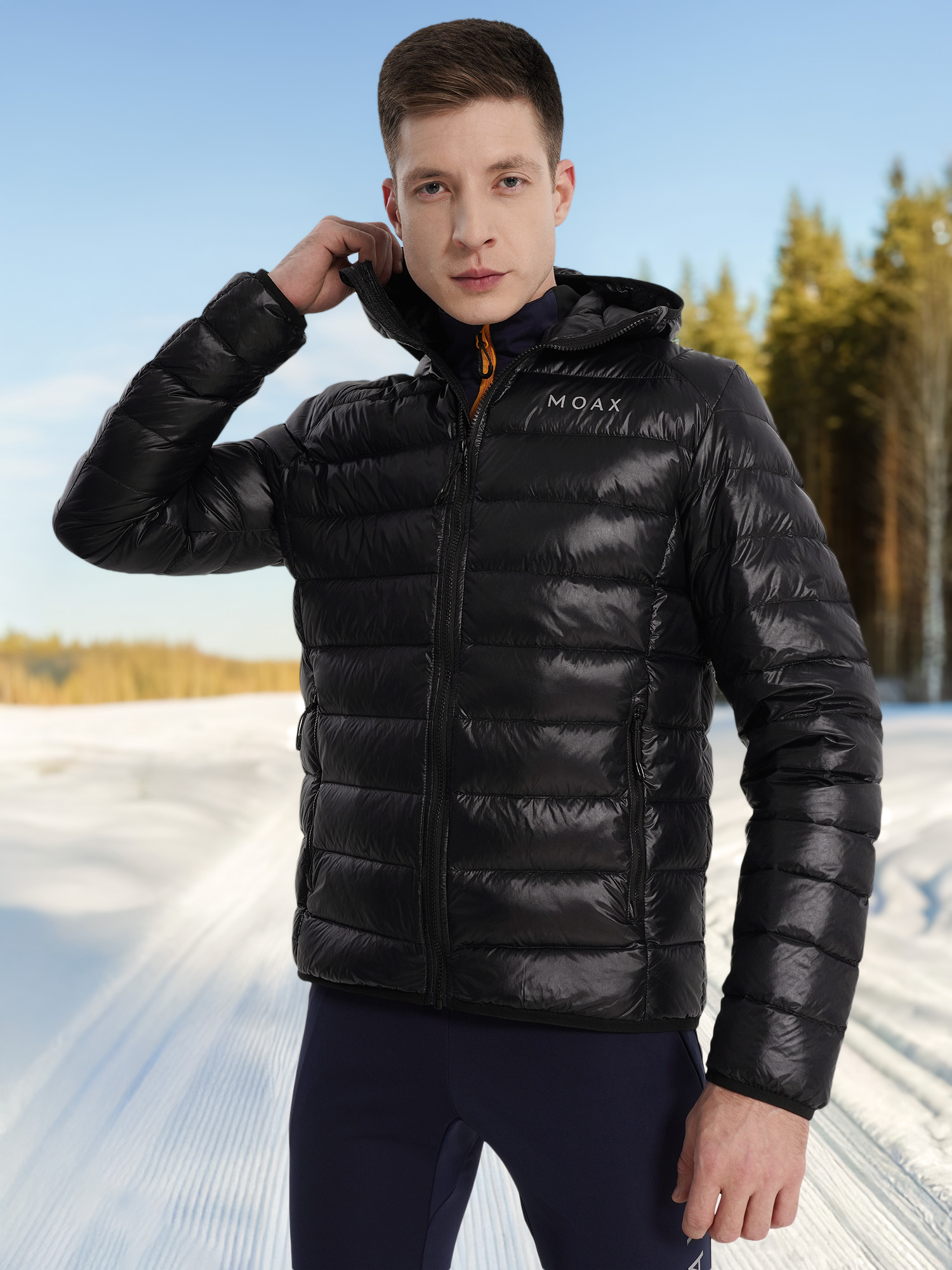 Пуховик Moaxsport Igora light 2.0, черный, арт. mx315411m57-10000