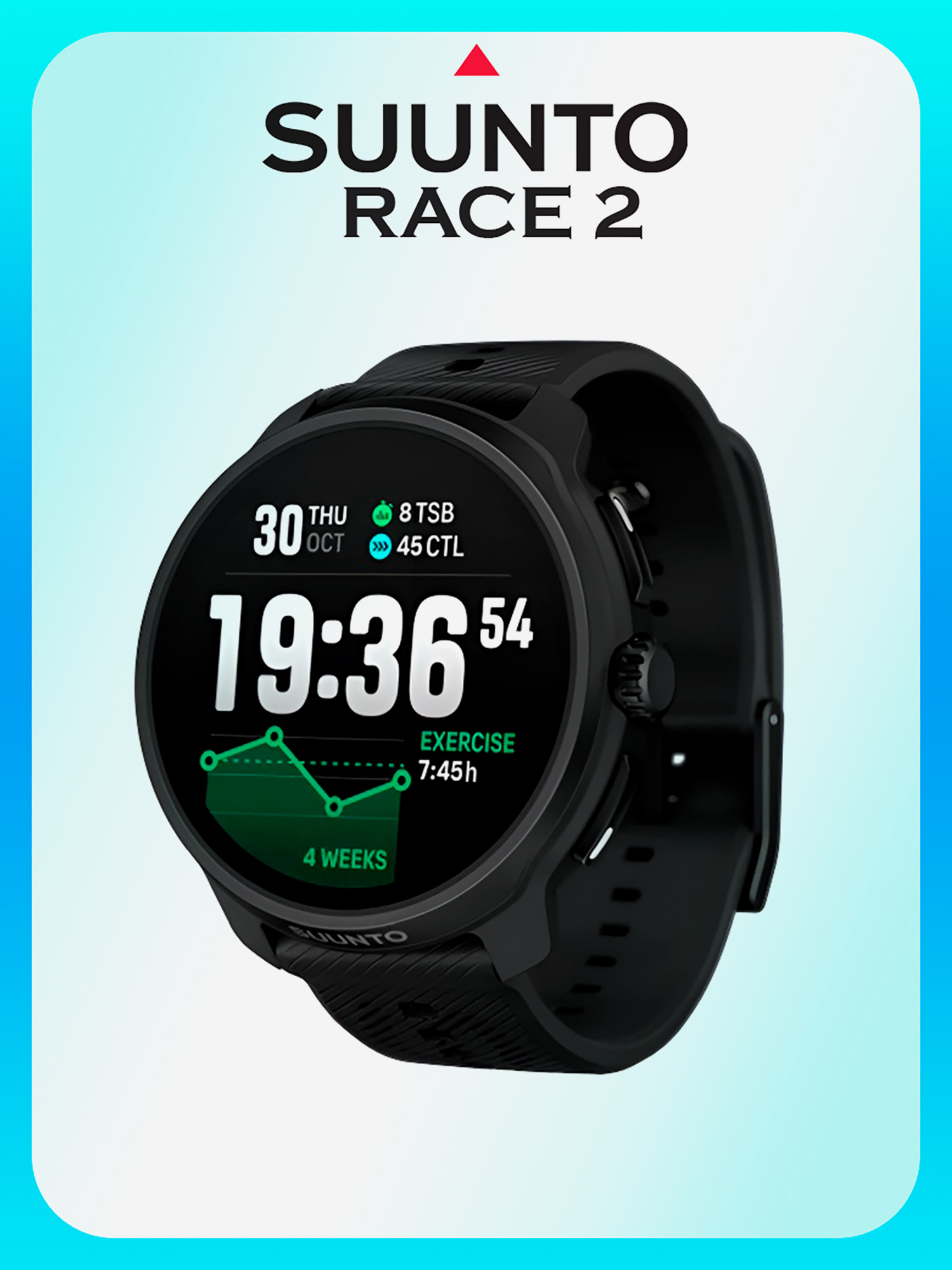 Изображение товара Спортивные часы SUUNTO Race 2, All Black, Черные
