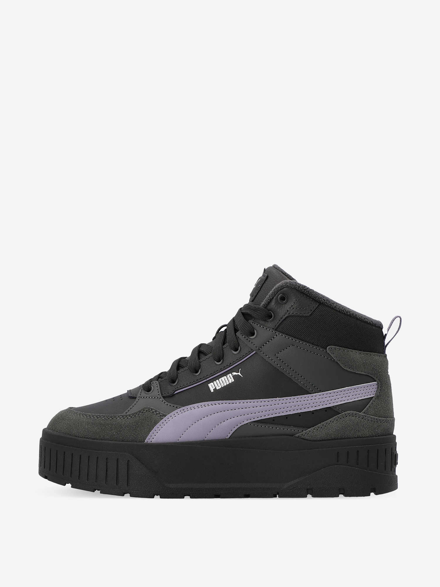 Изображение товара Кеды утепленные женские PUMA Karmen Ii Idol Mid Wtr, Серый/сливово-серебристый