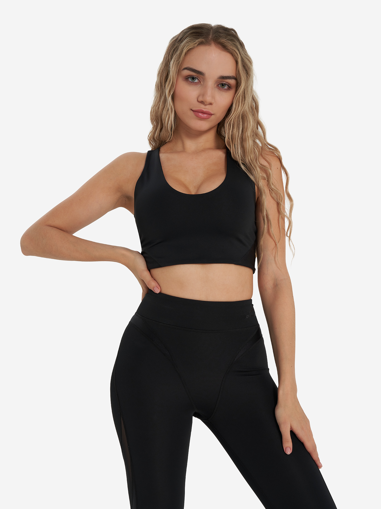 Топ бра спортивный, черный, арт. 31639