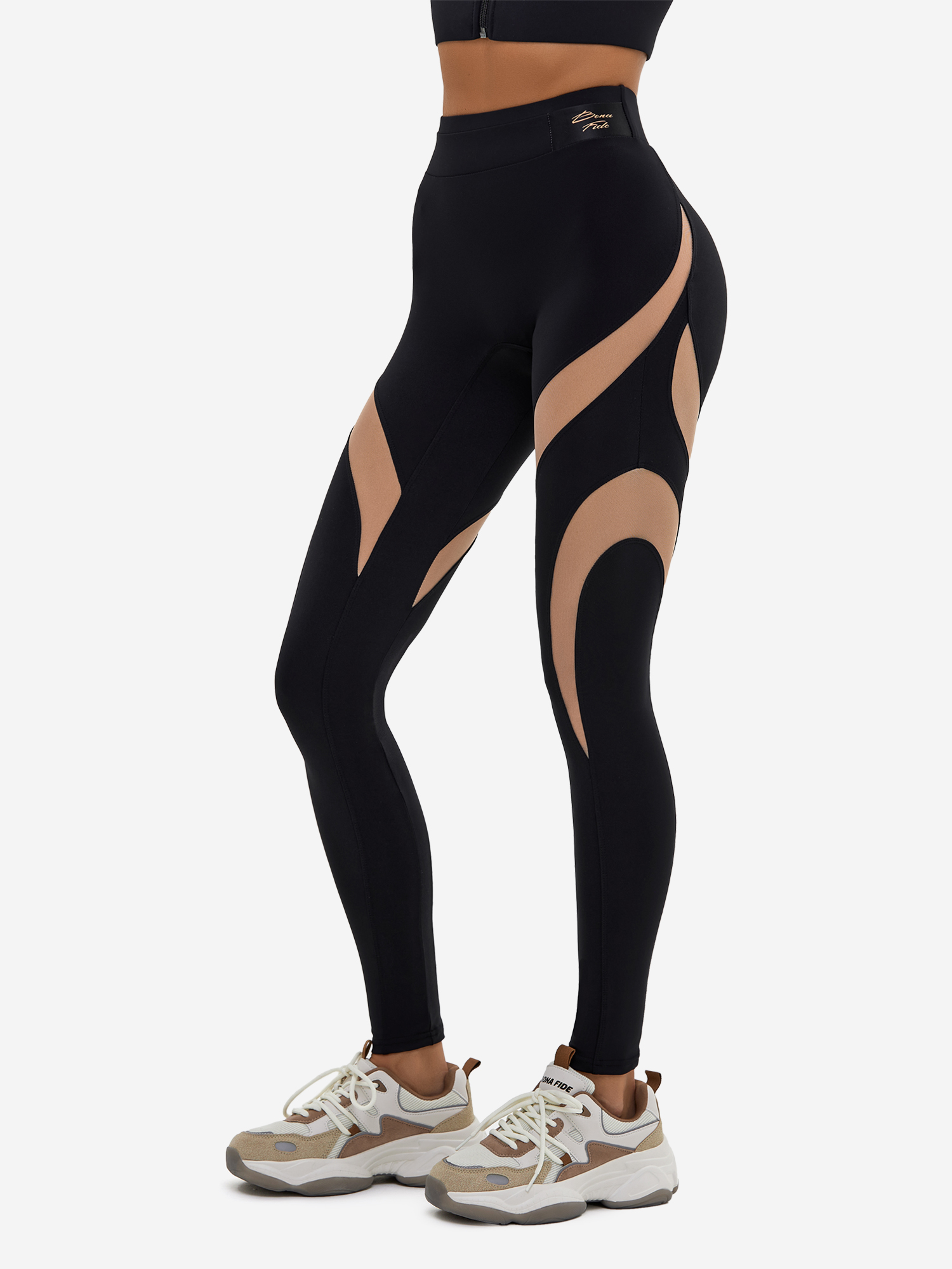 Изображение товара Женские спортивные легинсы Bona Fide Bona Glory Black для йоги и фитнеса