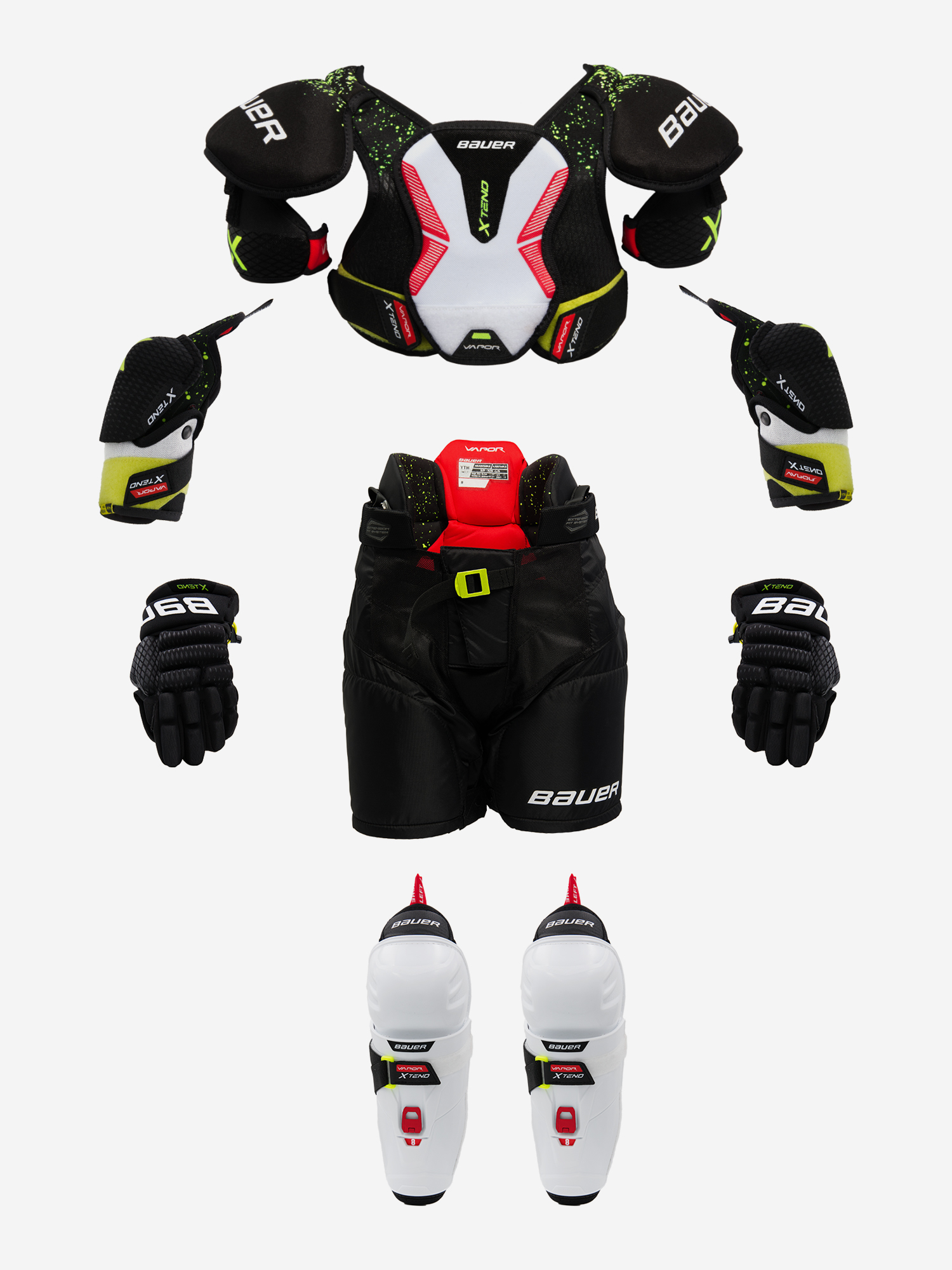 

Набор защиты для катка детский Bauer Vapor Xtend Kit, Мультицвет