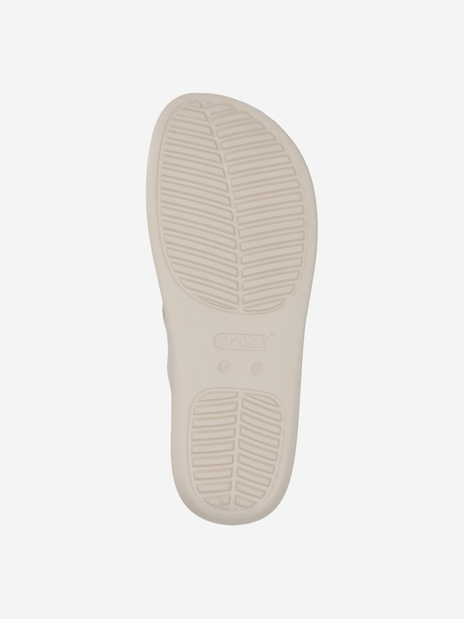 фото Шлепанцы женские crocs getaway platform toe loop, бежевый