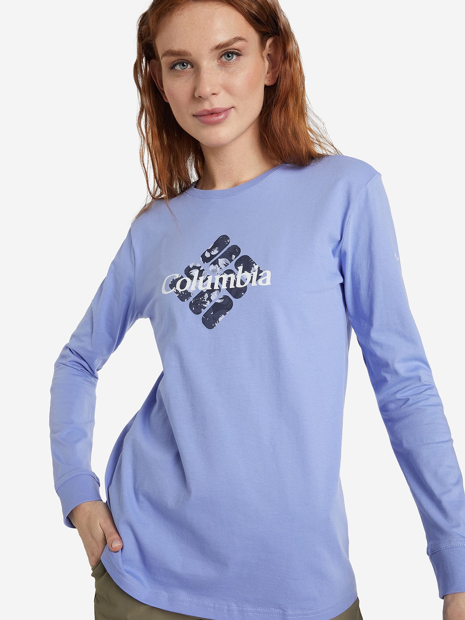 

Лонгслив женский Columbia Culver City LS Graphic Tee, Голубой
