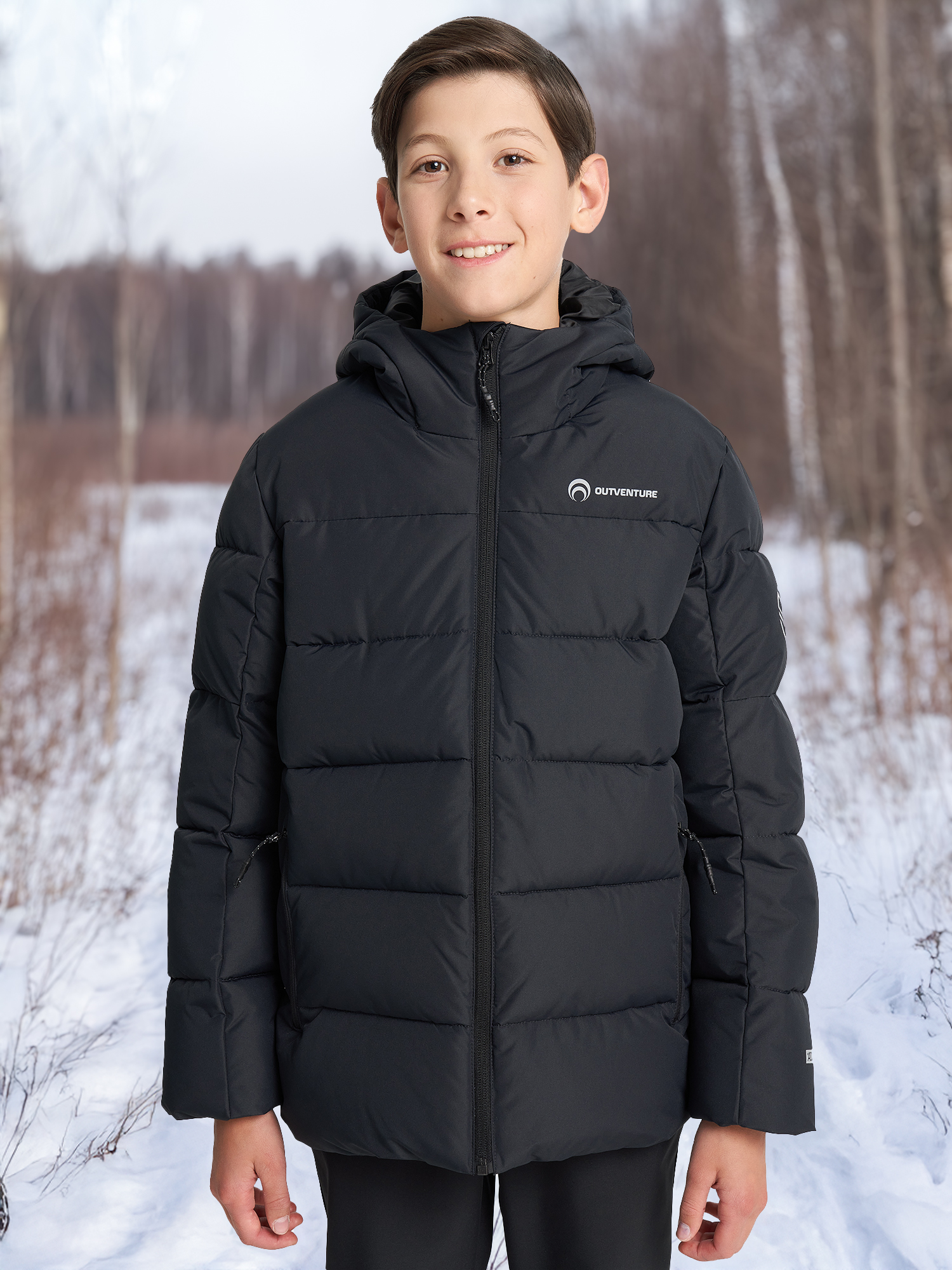 

Пуховик для мальчиков Outventure, Черный