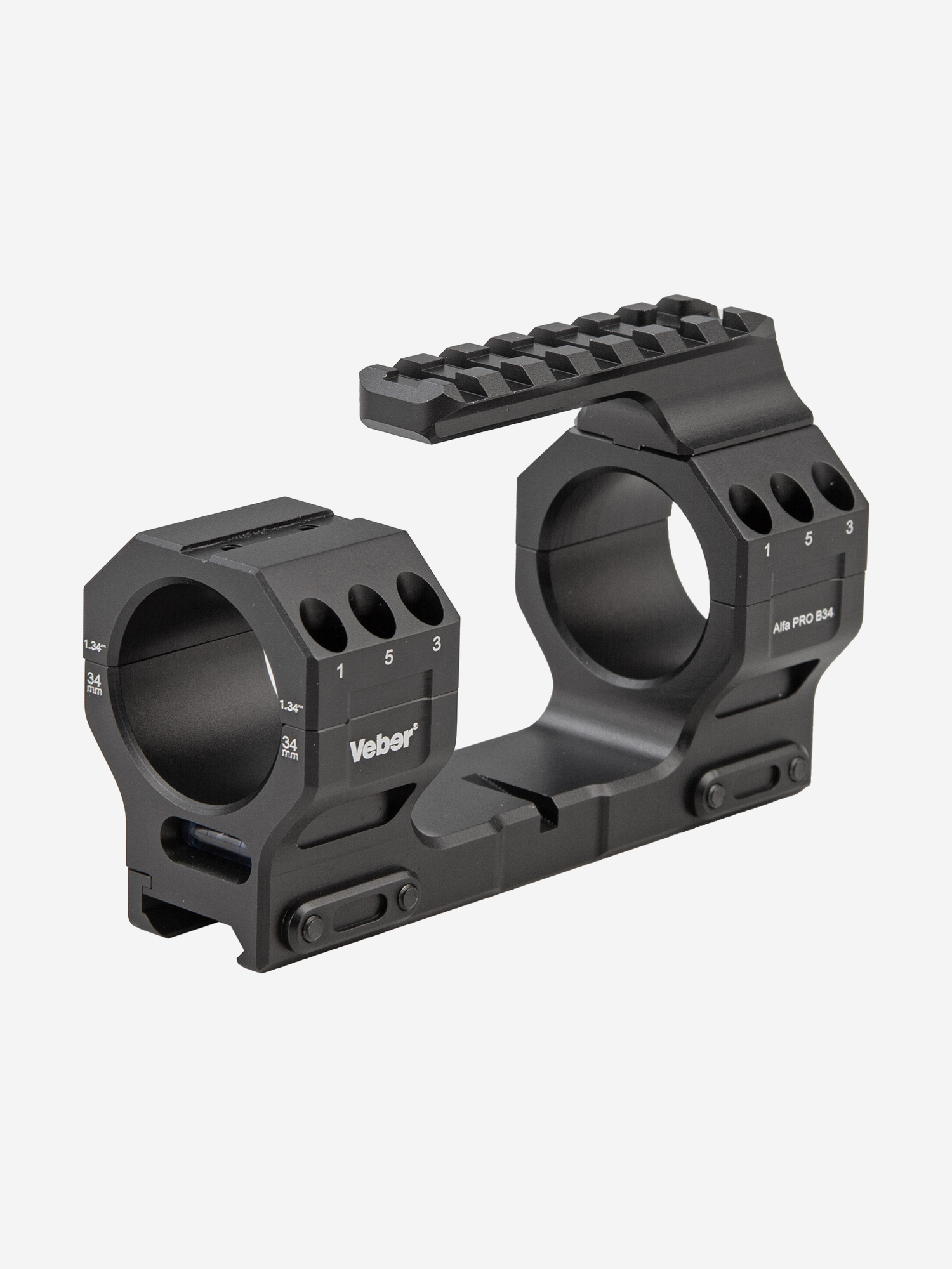 Изображение товара Моноблок тактический Veber Alfa PRO B34 на Weaver 7075-T651