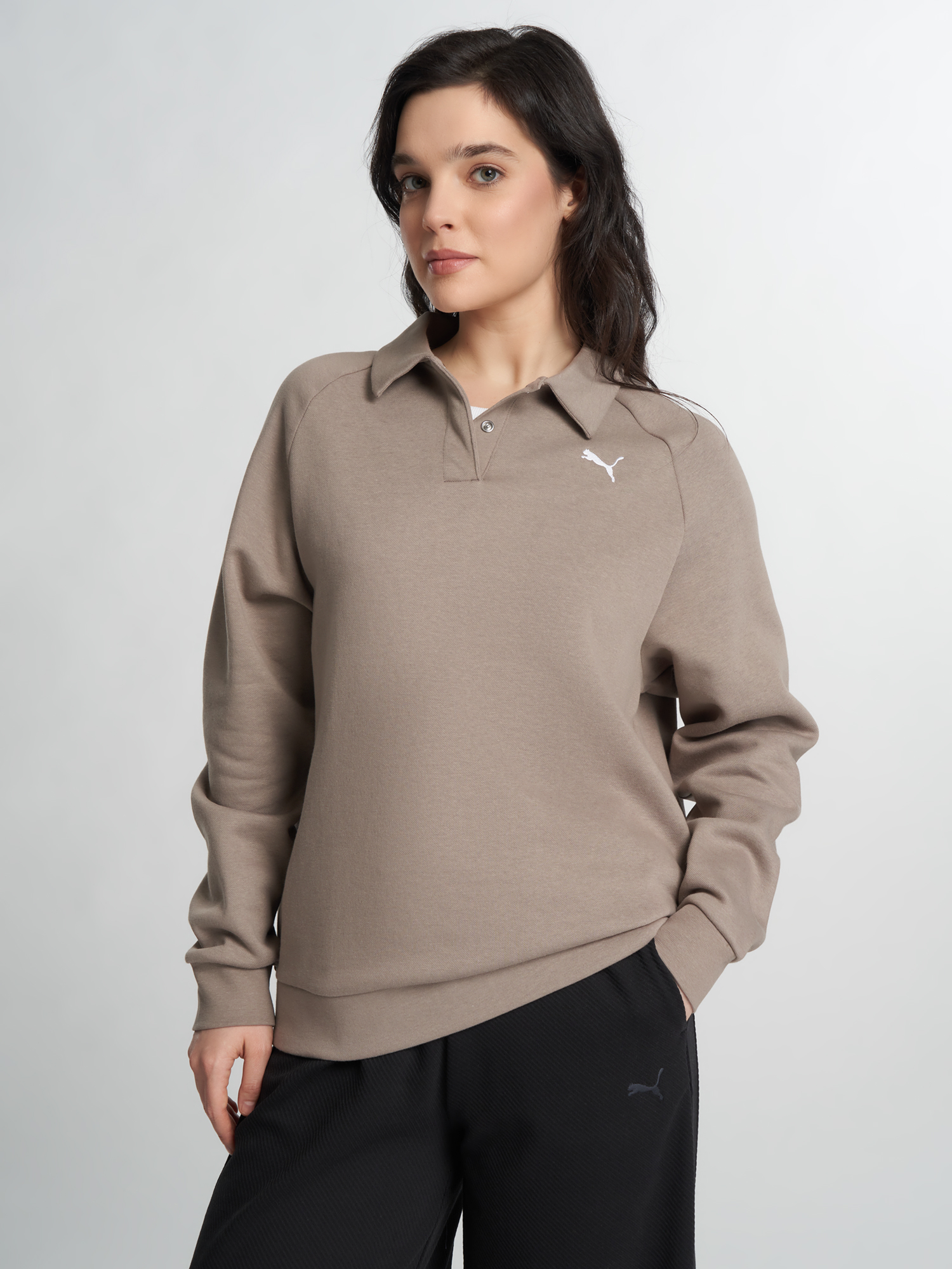 Лонгслив женский PUMA, Бежевый