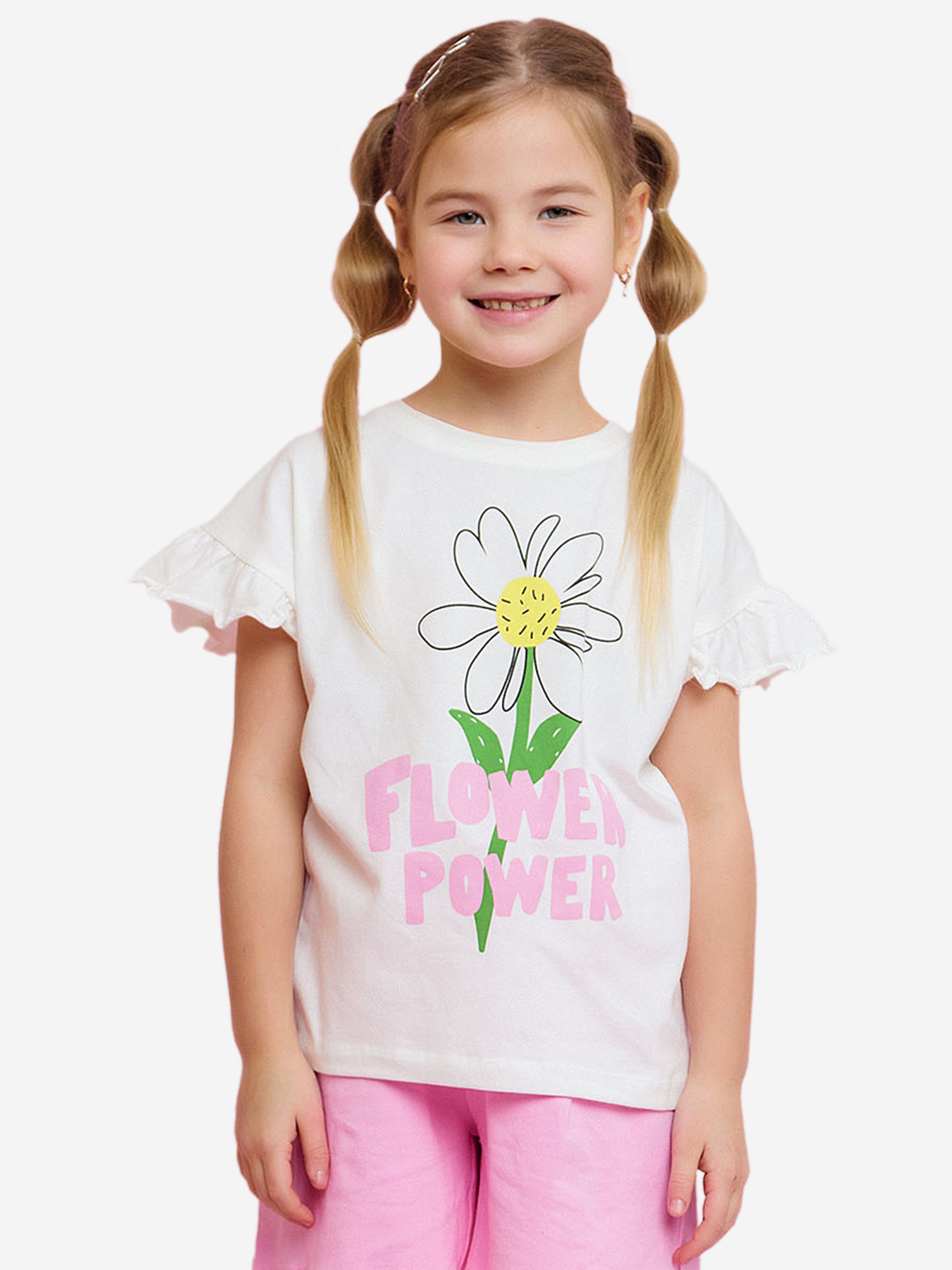 Изображение товара Комплект батик футболка и шорты для девочки, активный отдых лето