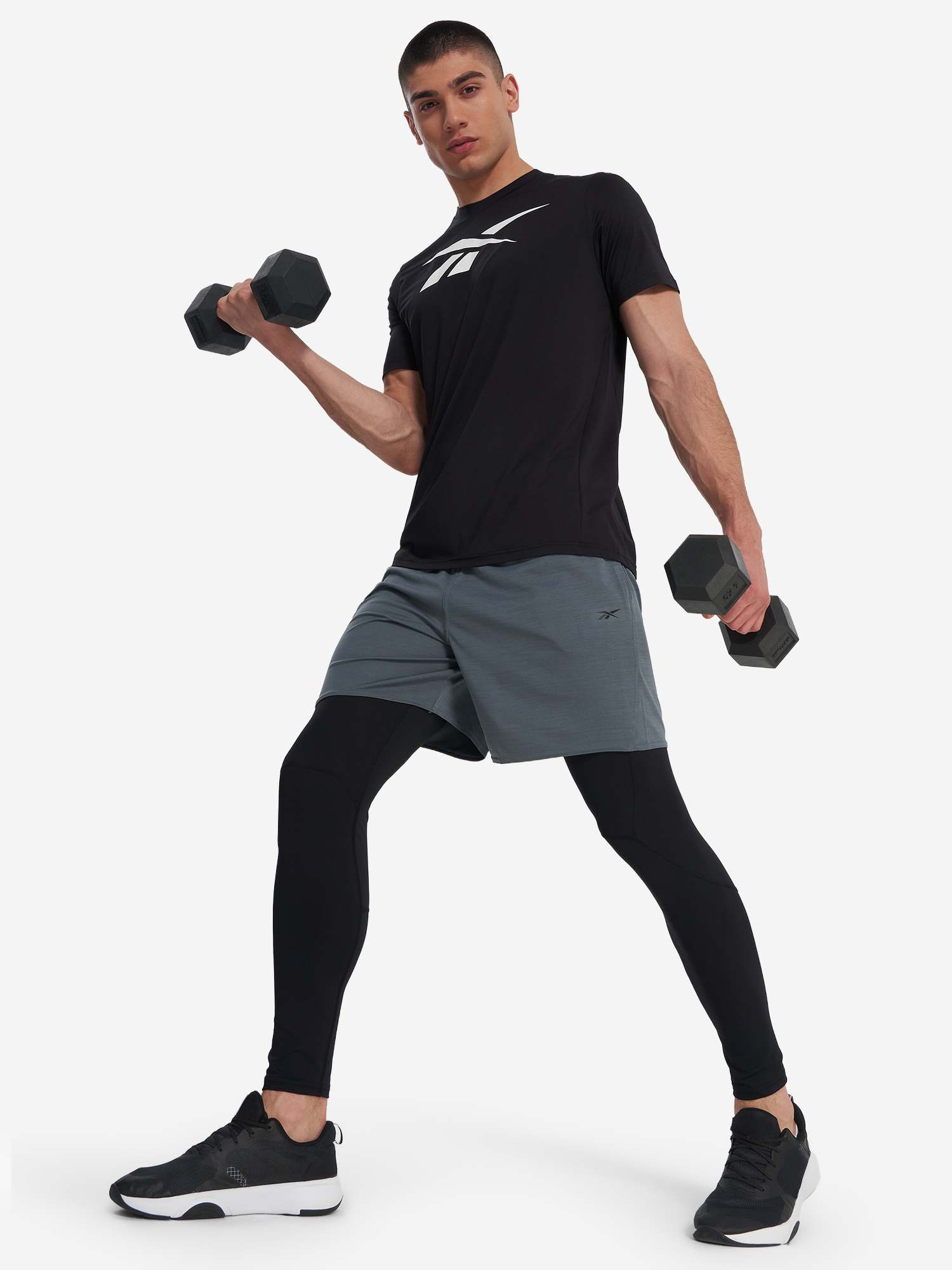 фото Футболка мужская reebok jimmy vector, черный